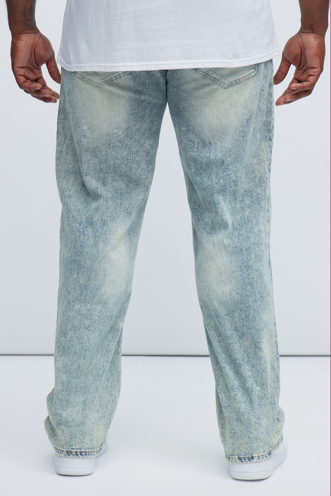 Can't Be Distressed Slim Jeans - Acid Wash Blue - Image 9
