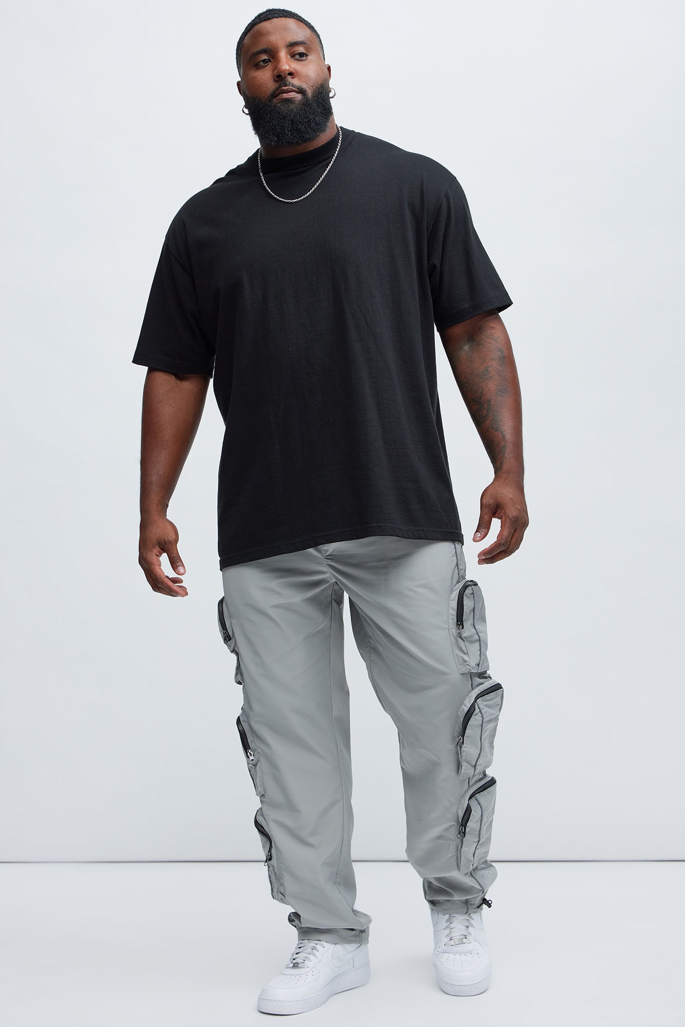 I Got You Cargo Slim Nylon Pants - Grey - Image 7