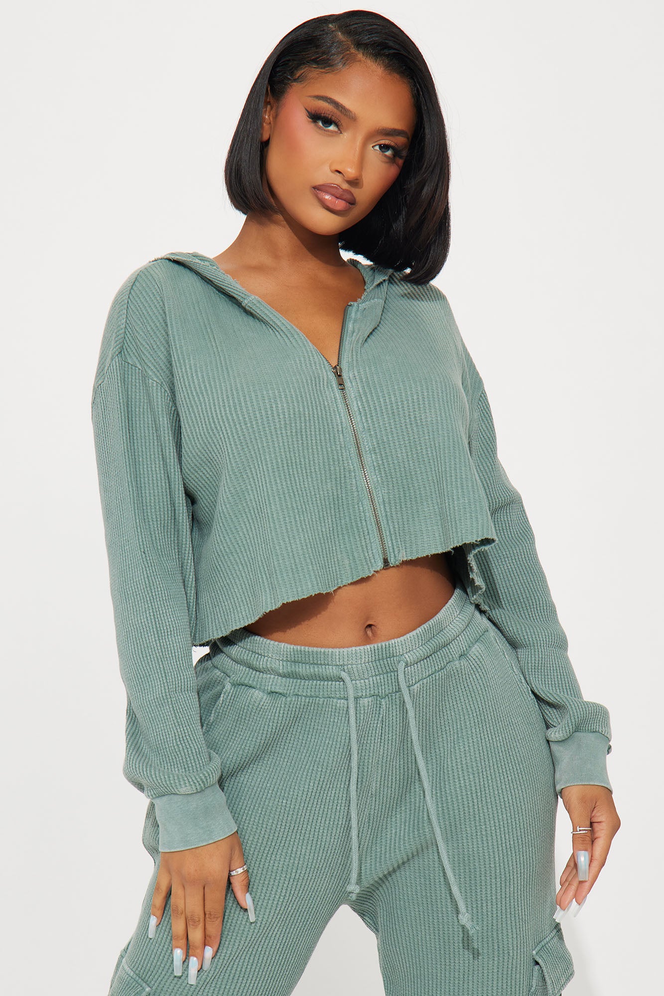 Blair Thermal Pant Set - Green - Image 3