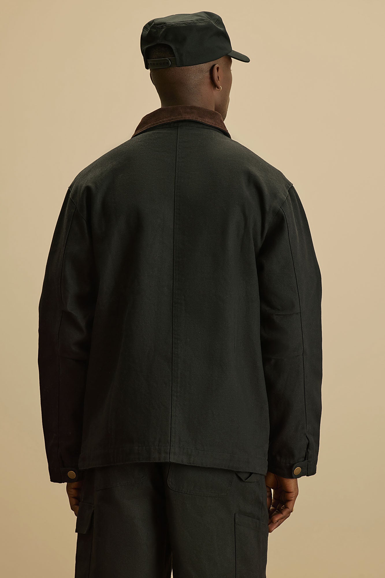 Alexander Utility Canvas Chore Jacket - Black - Image 4