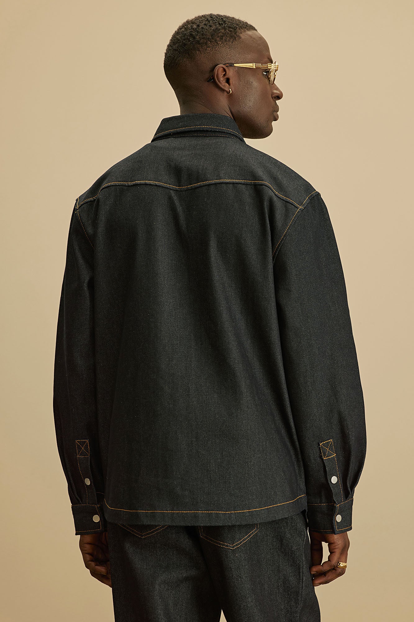 Collin Raw Denim Shirt - Indigo - Image 6