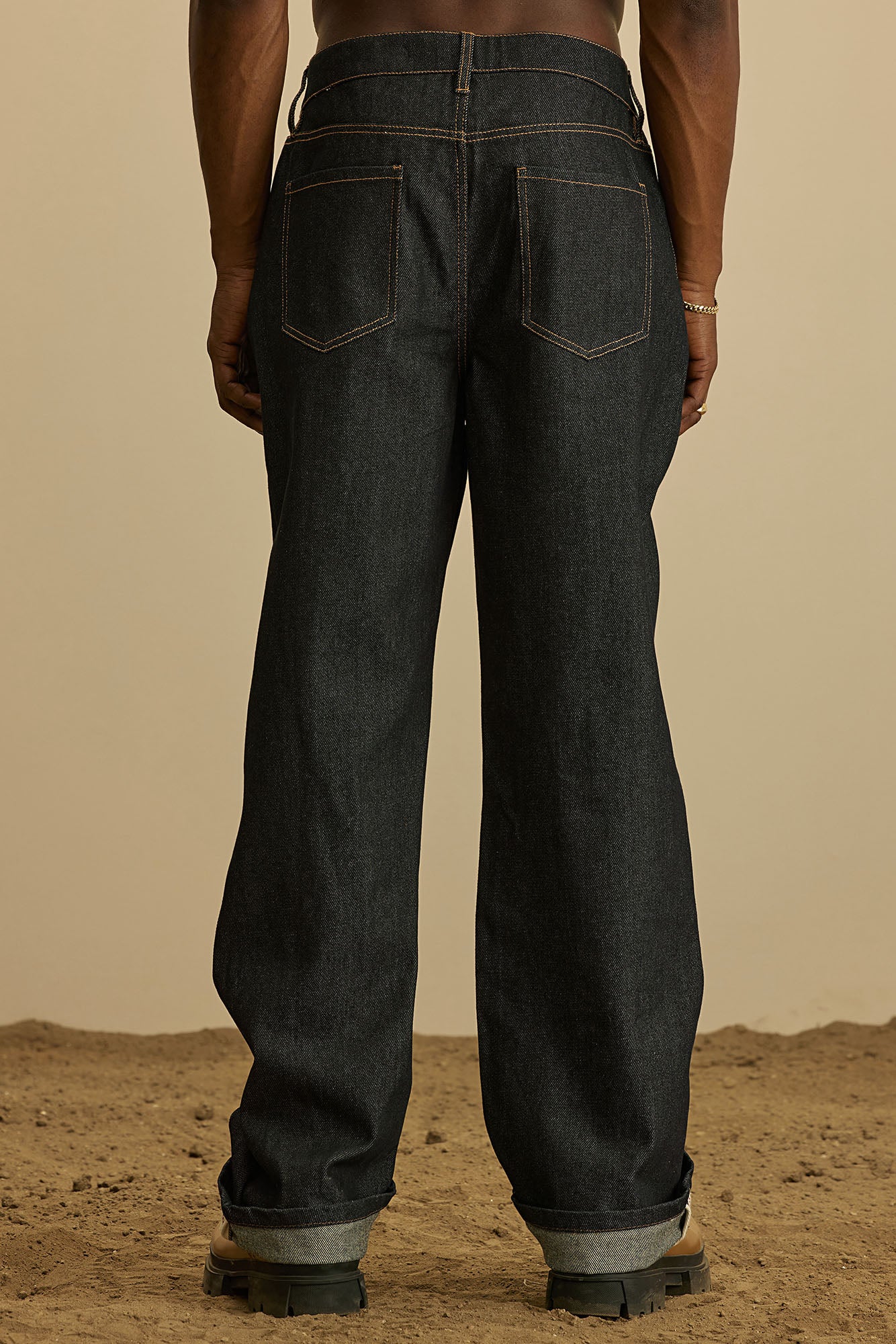 Collin Raw Denim Straight Jeans  - Indigo - Image 6