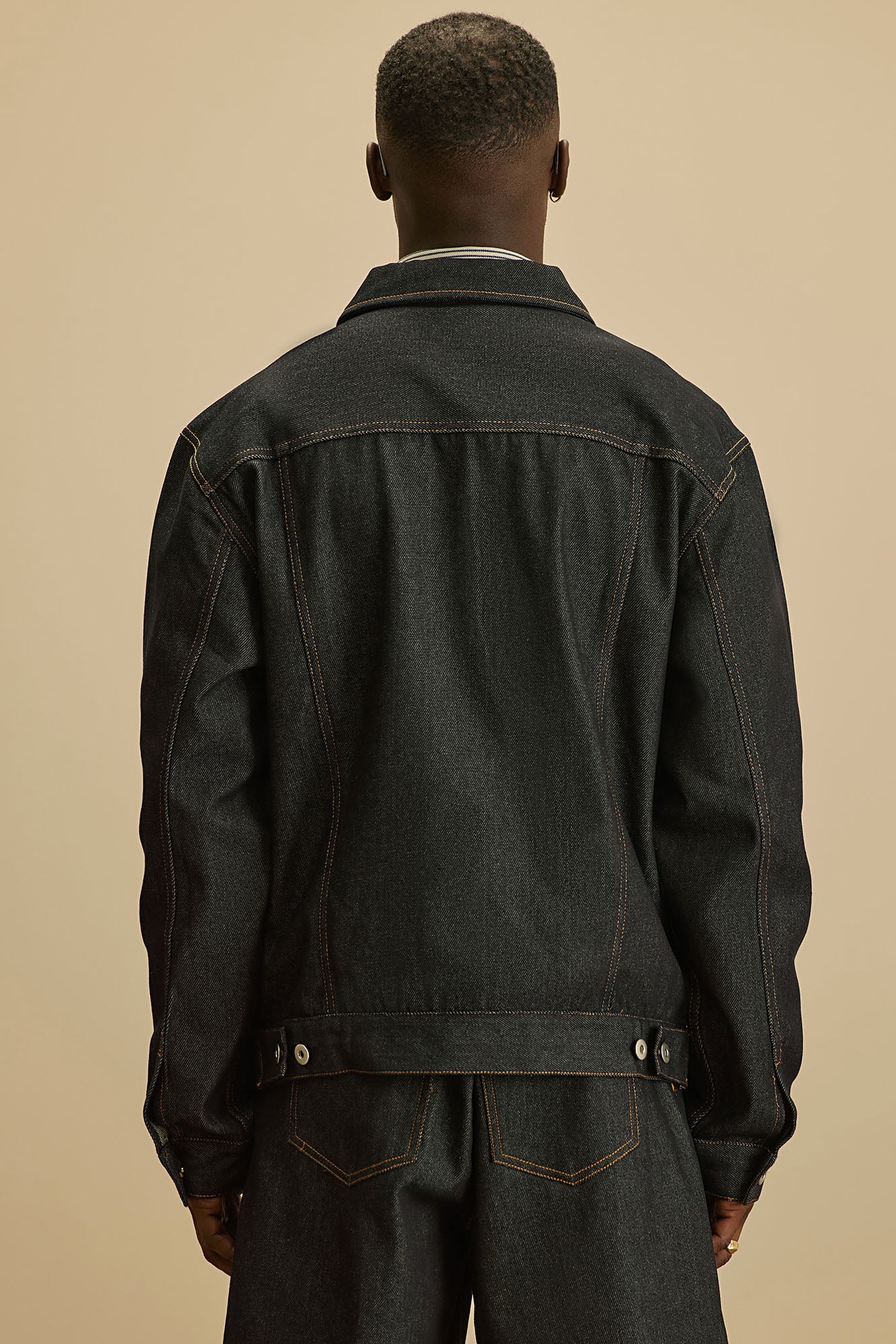 Collin Raw Denim Trucker Jacket - Indigo - Image 4