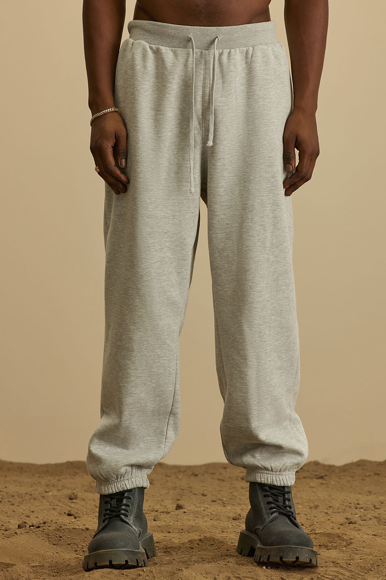 Tyson Relaxed Gusset Jogger - Heather Grey - Image 4