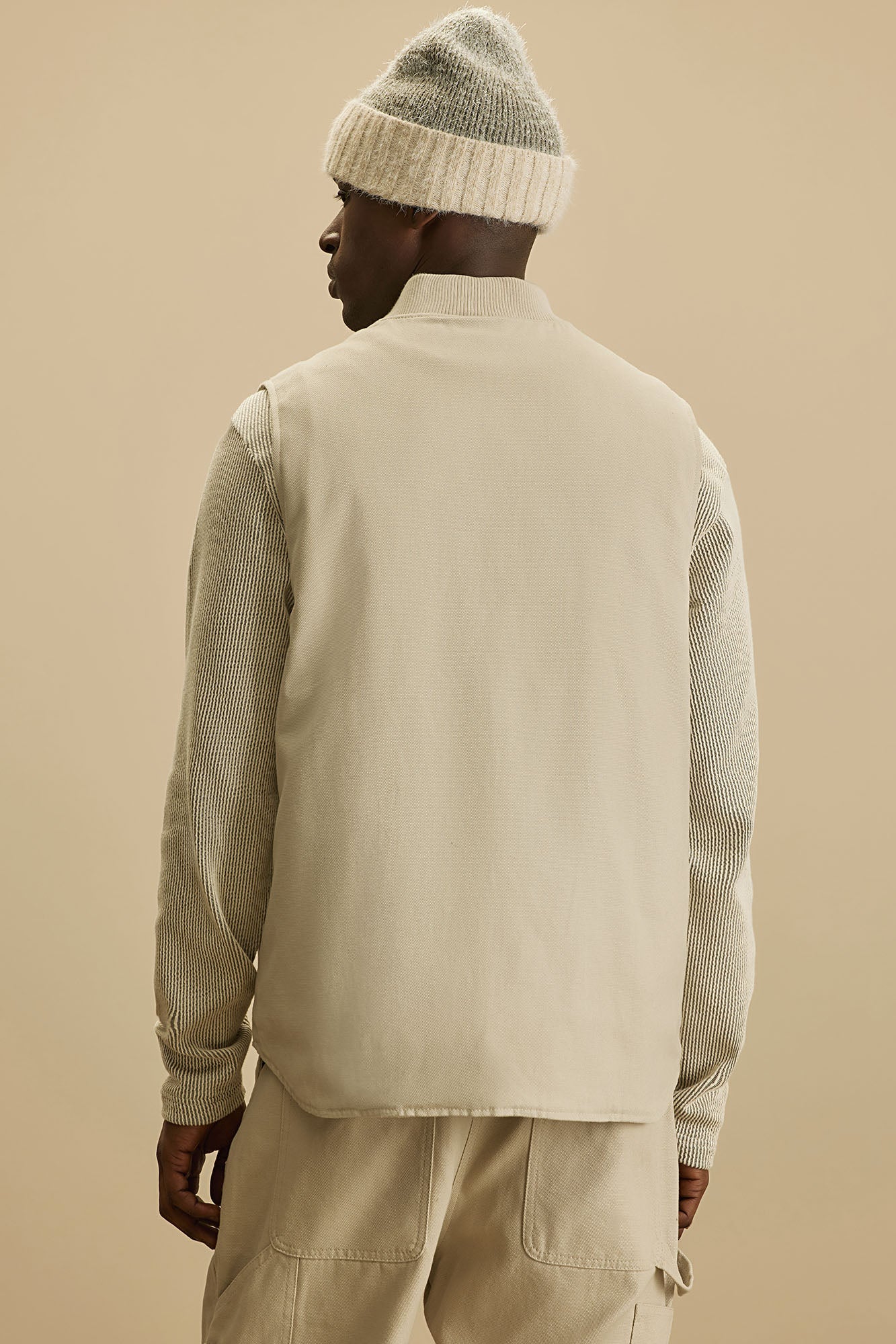 Alexander Utility Canvas Vest - Off White - Image 4