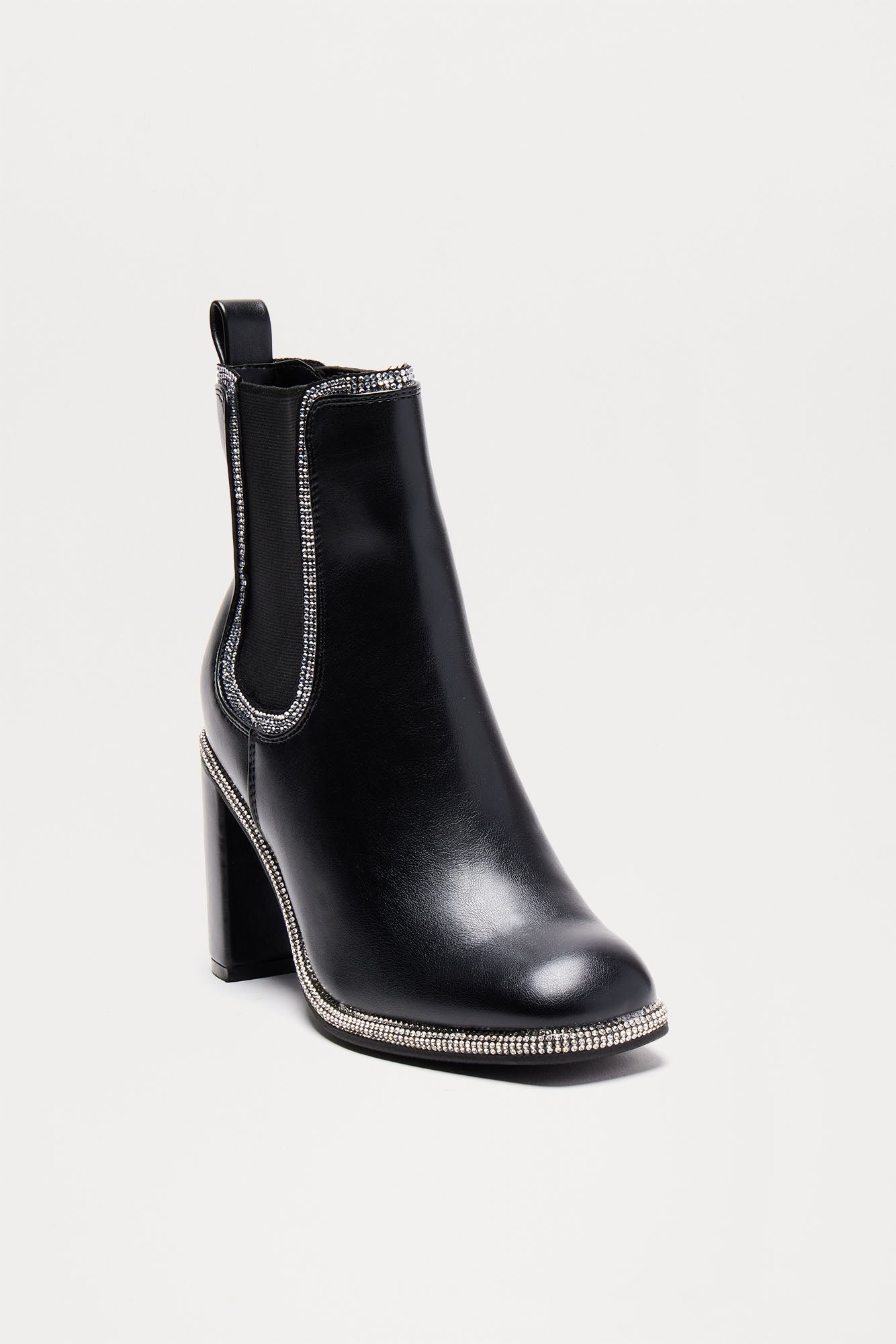 Sonora Rhinestone Booties - Black - Image 3