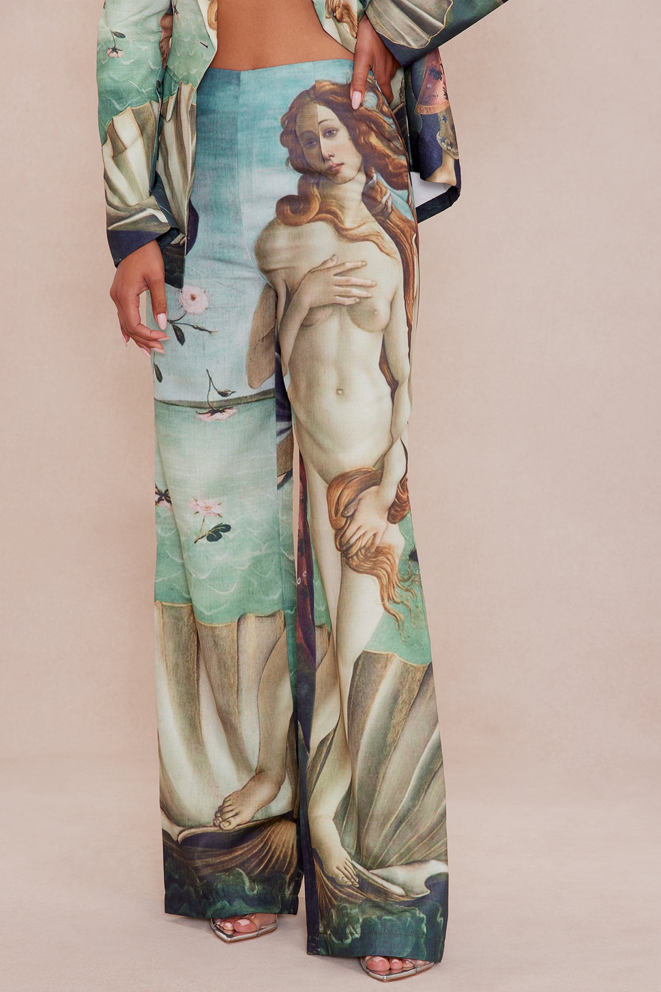 Ancient Art Blazer Suit Set - Multi Color - Image 4