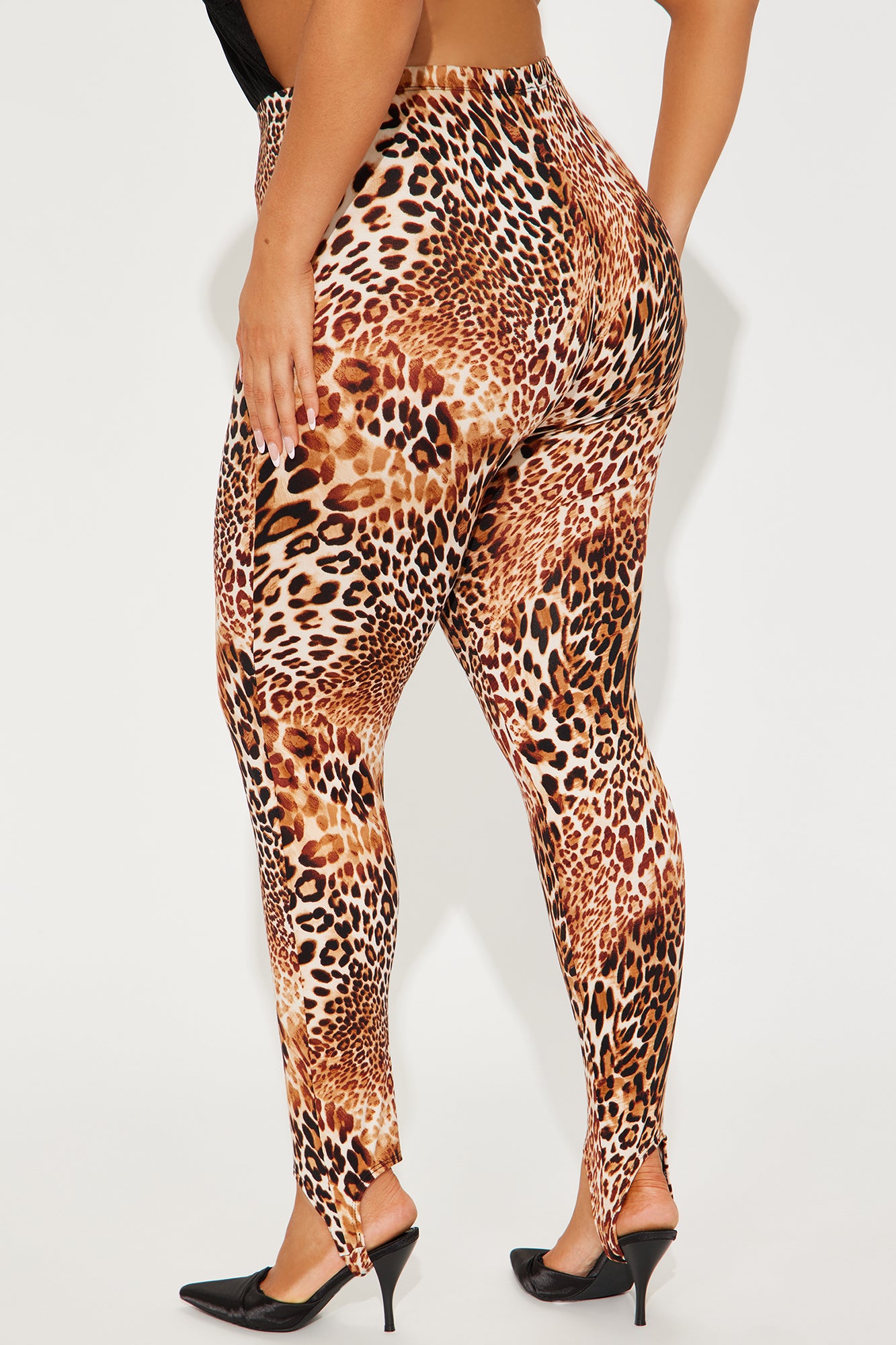Still Waiting Stirrup Legging - Brown/combo - Image 7