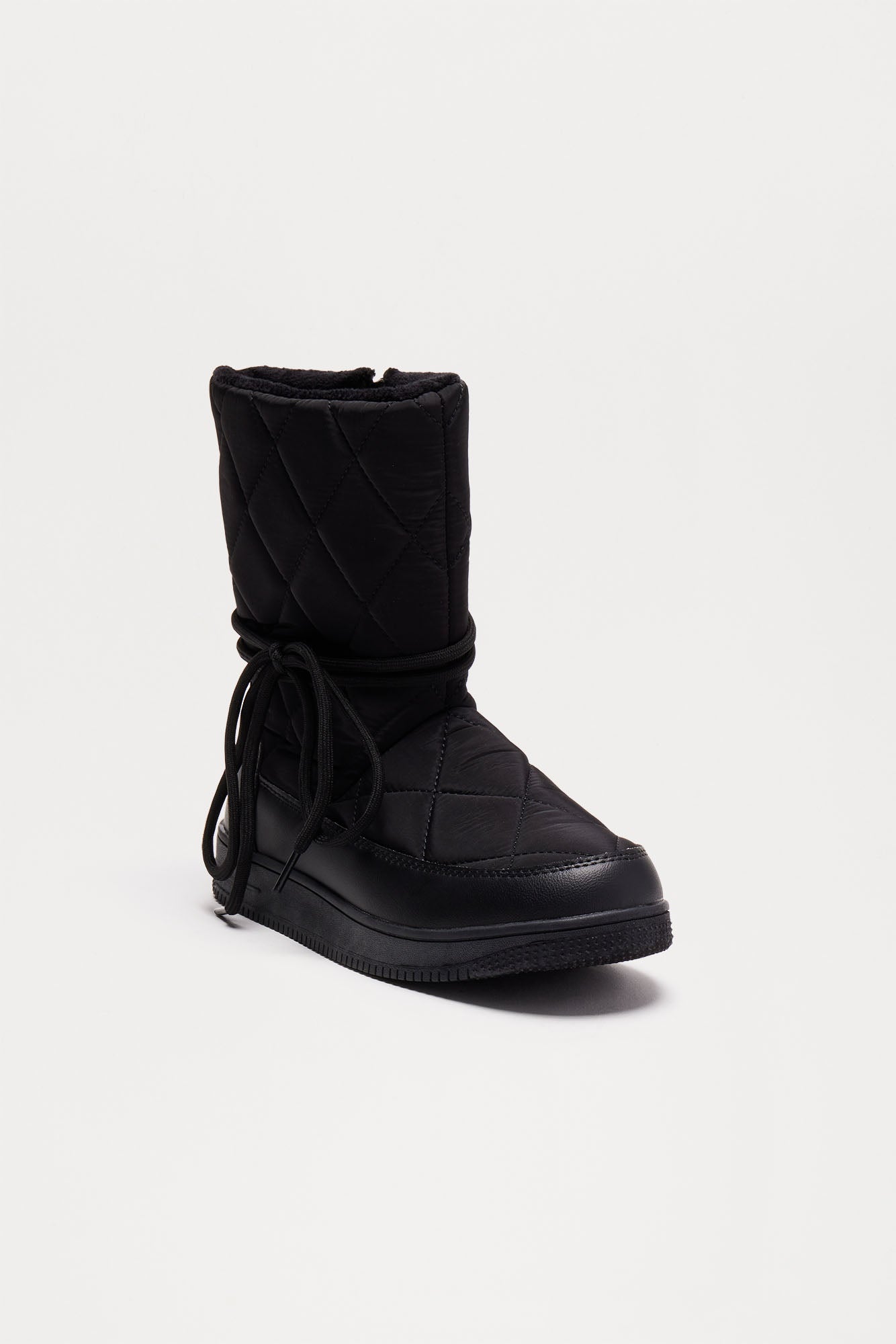 Kristen Flat Boots - Black - Image 3