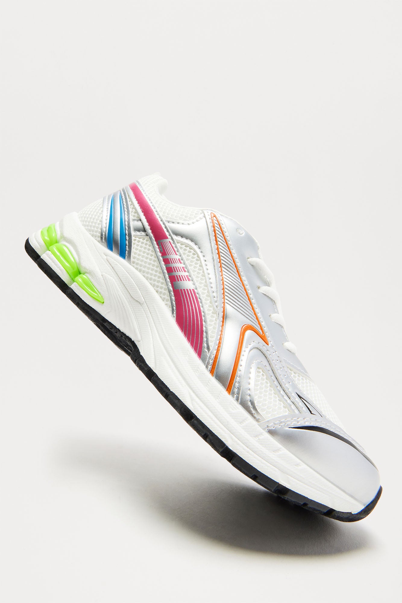 Davis Lace Up Sneakers - Silver/Multi - Image 5