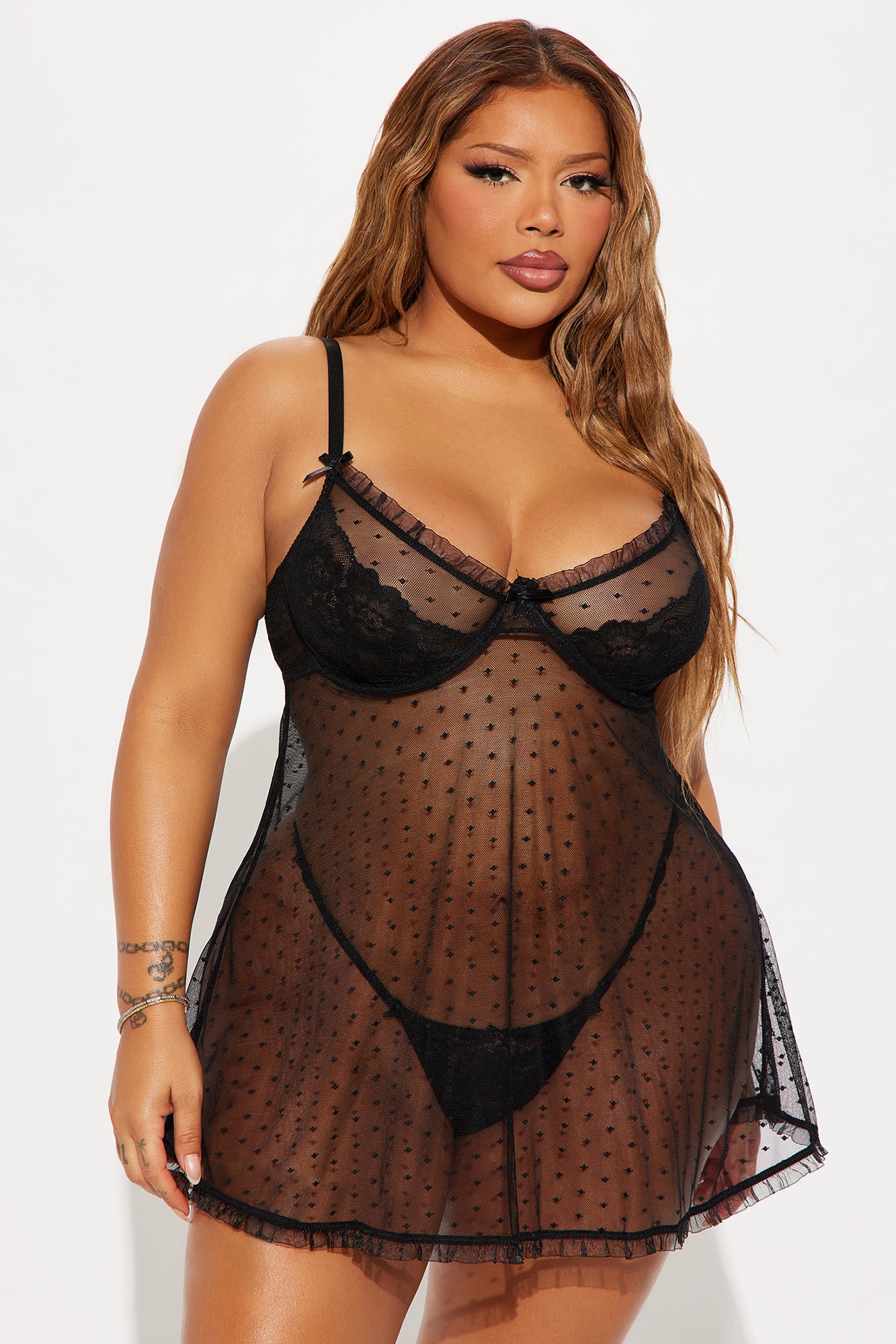 Leave You Breathless Babydoll - Black - Image 4