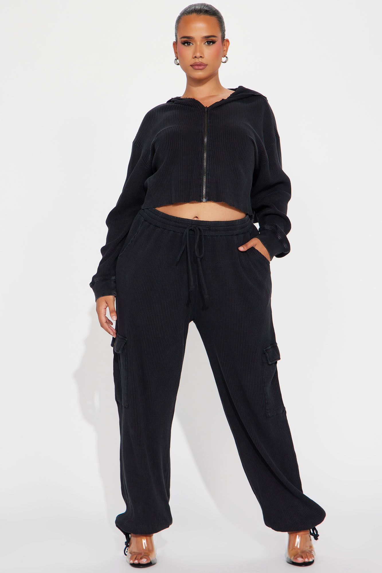 Blair Thermal Pant Set - Black - Image 4