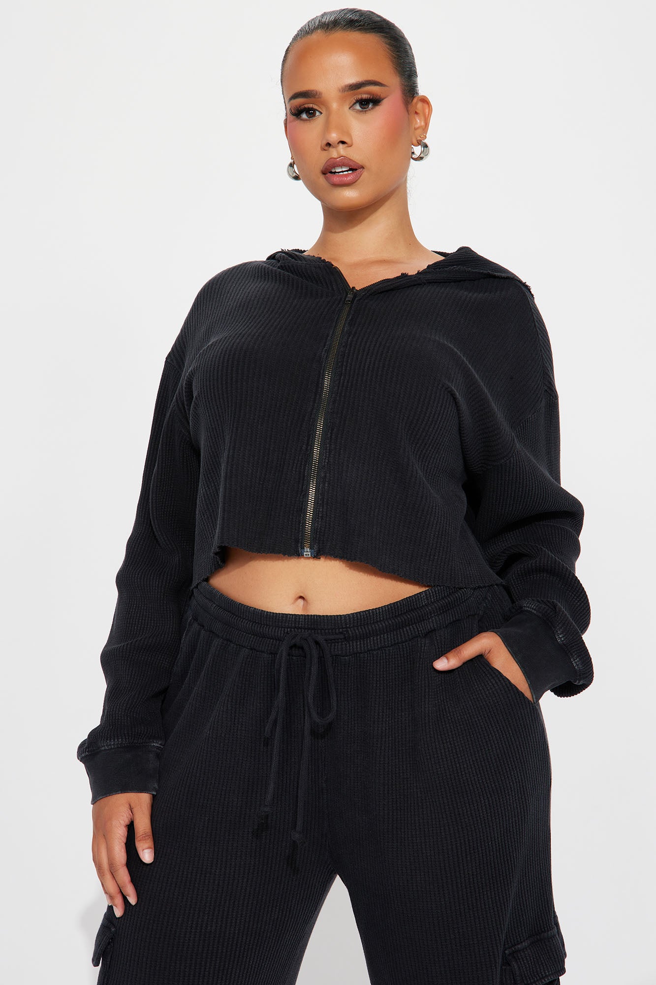 Blair Thermal Pant Set - Black - Image 5