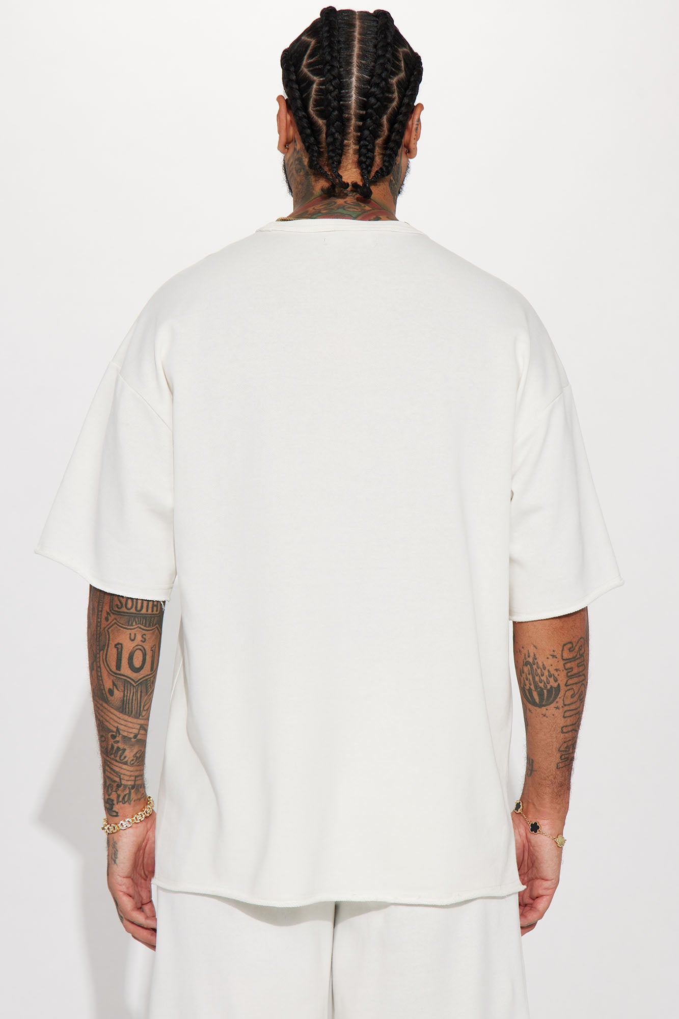 I Like How It Looks Oversized Terry Short Sleeve Tee - White - Image 7