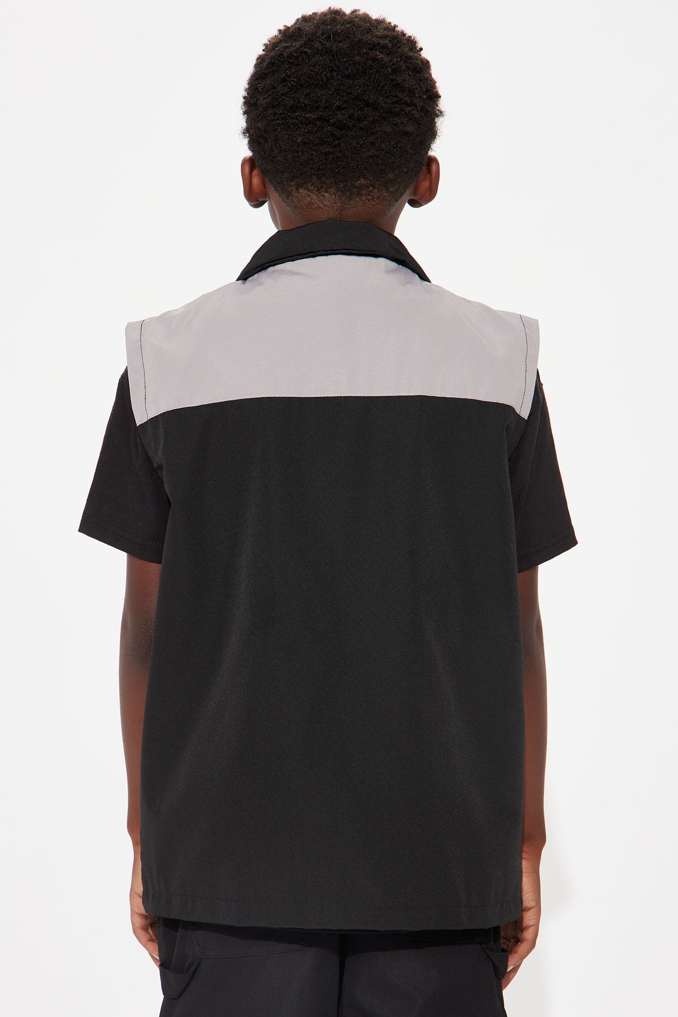 Mini Where I Belong Nylon Vest - Black/Grey - Image 5