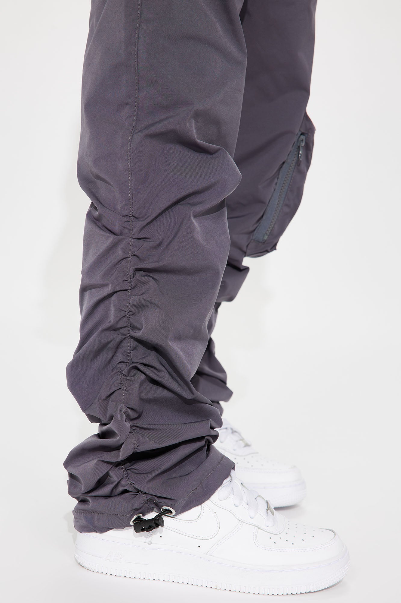 Mini Tell Me When To Go Nylon Pant - Charcoal - Image 3
