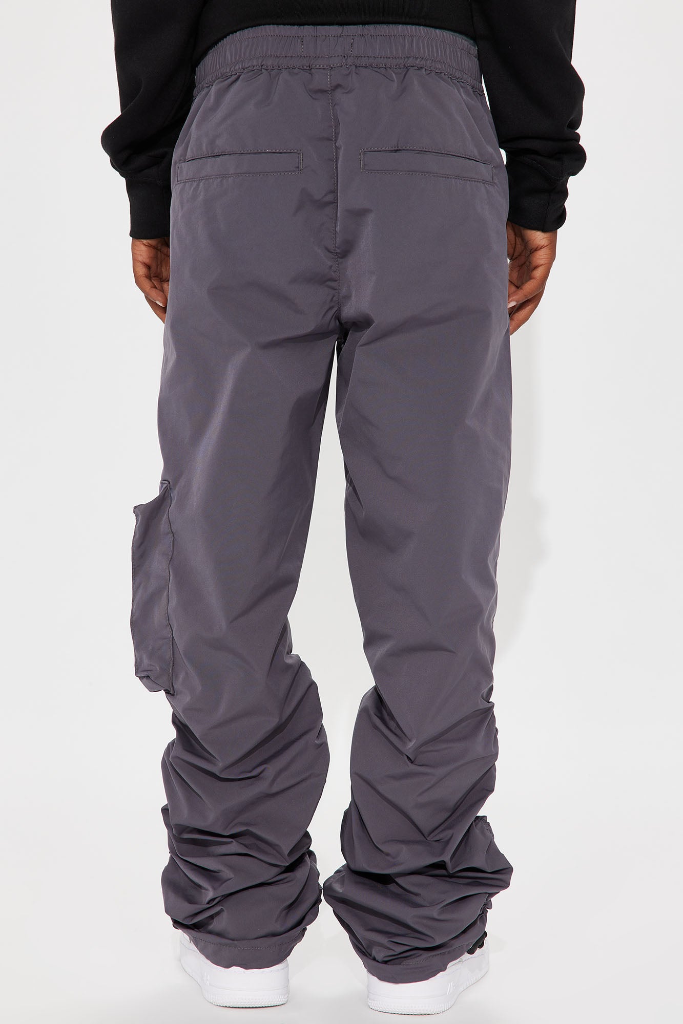 Mini Tell Me When To Go Nylon Pant - Charcoal - Image 4