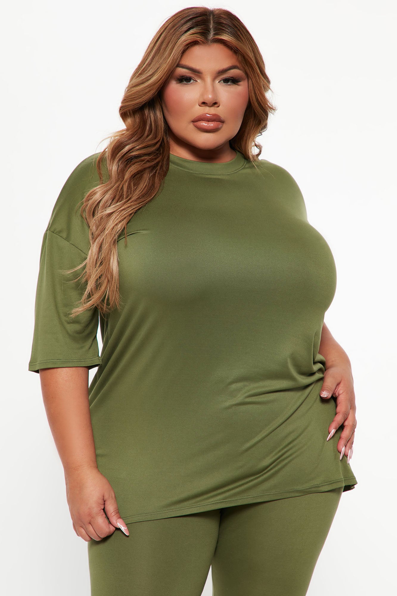 Weekend Vibes Legging Set - Olive - Image 5