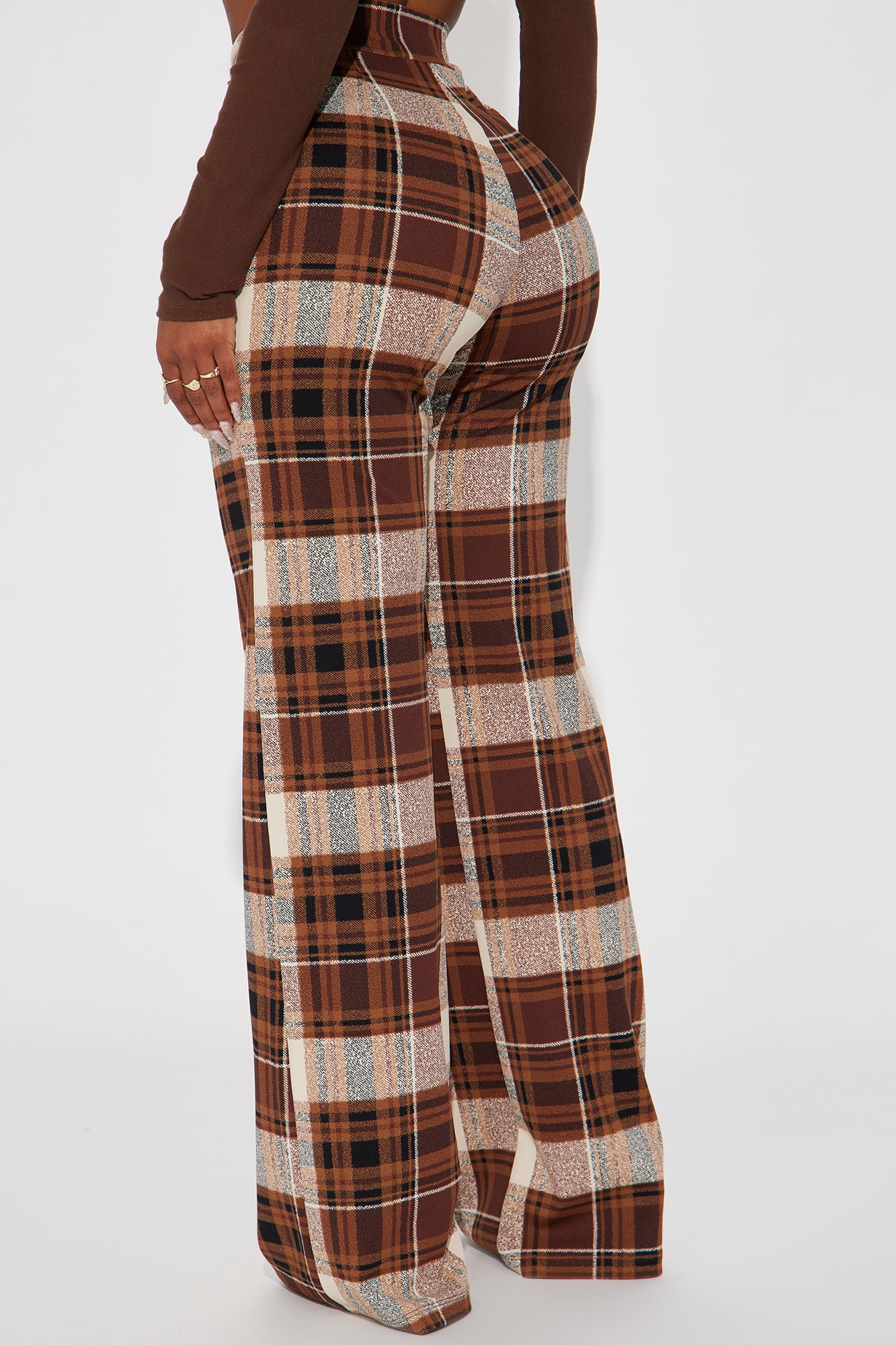 Jahia Flare Pants - Brown/combo - Image 3