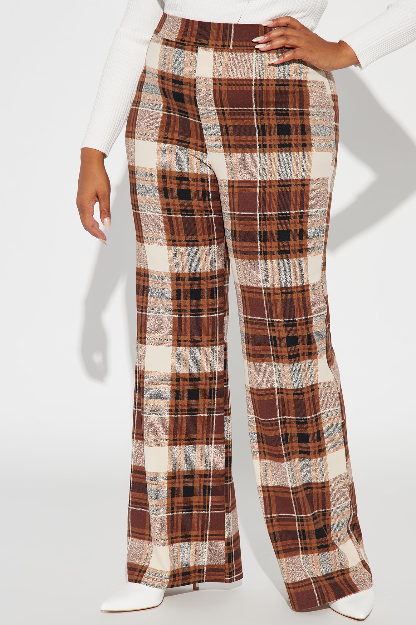 Jahia Flare Pants - Brown/combo - Image 5