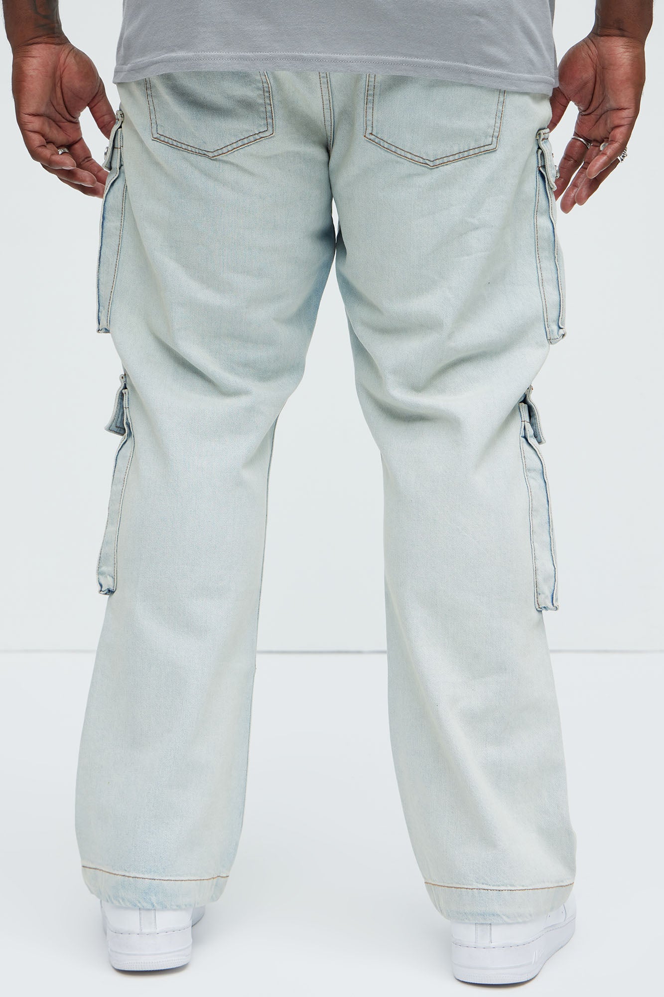 Tobias Carpenter Flare Jeans - Light Blue Wash - Image 8