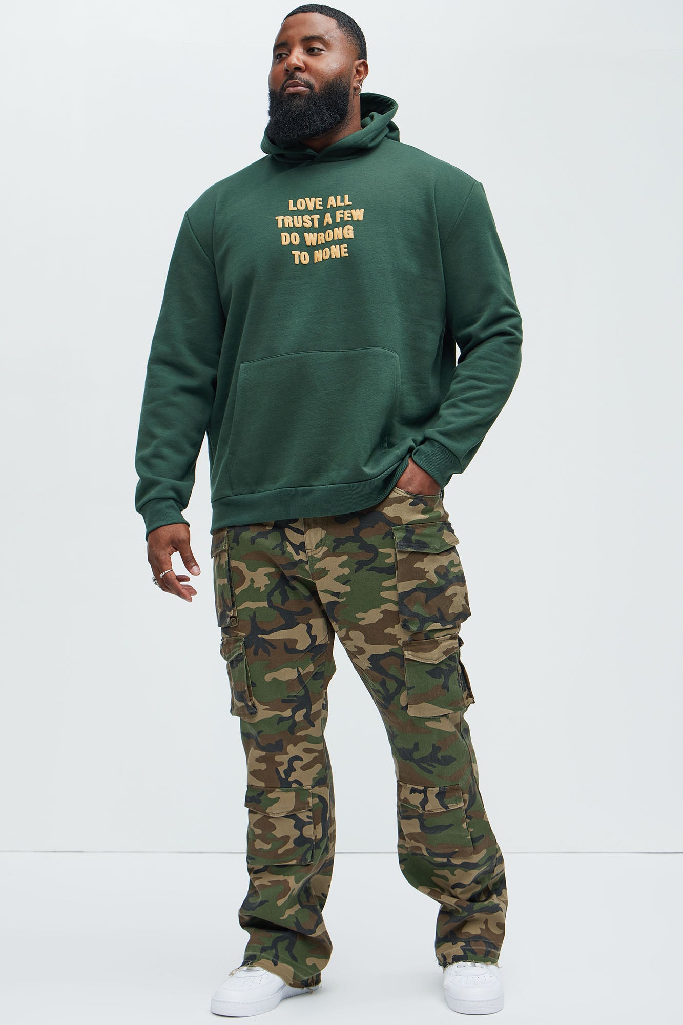 On Repeat Skinny Flare Cargo Pants - Camouflage - Image 6