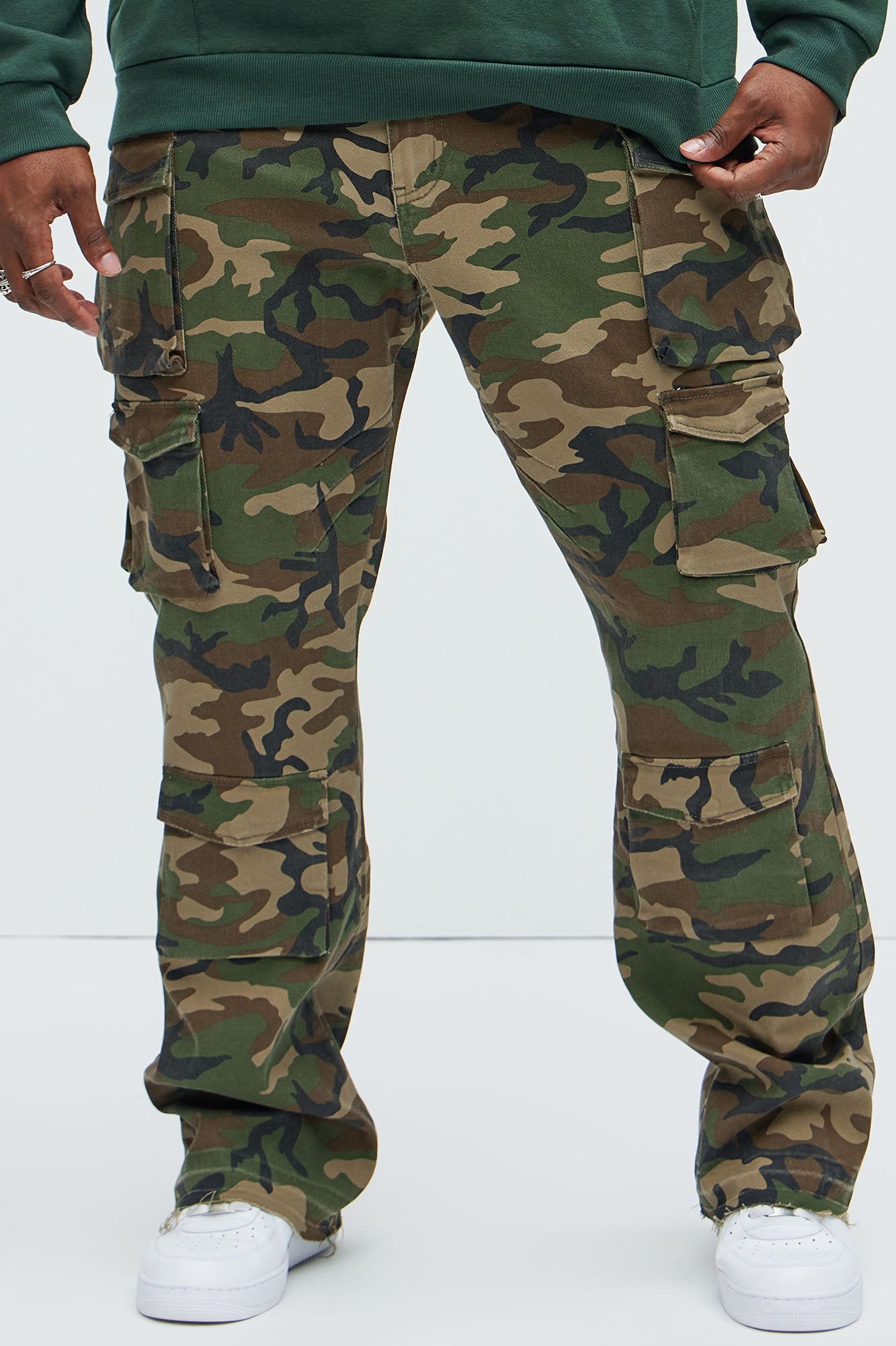 On Repeat Skinny Flare Cargo Pants - Camouflage - Image 5
