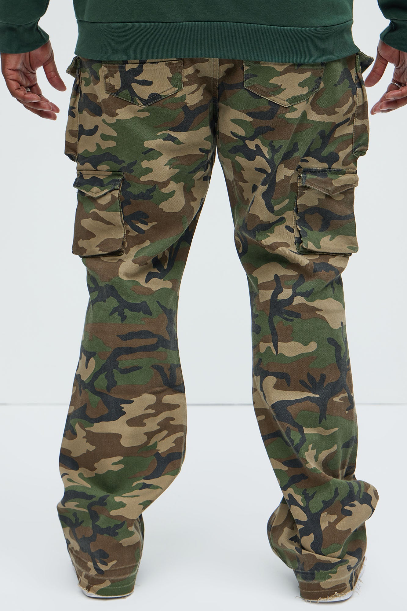 On Repeat Skinny Flare Cargo Pants - Camouflage - Image 7