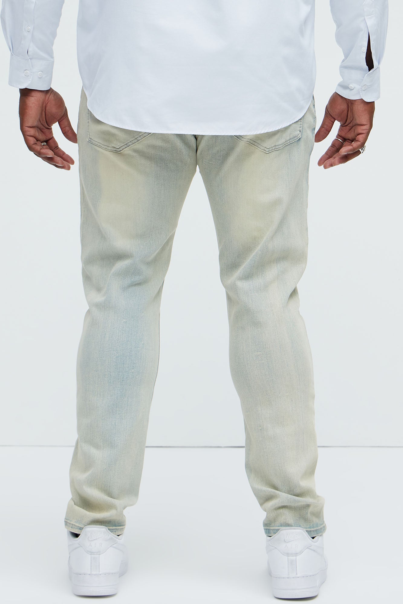 Above It All Ripped Stacked Skinny Jeans - Light Wash - Image 7