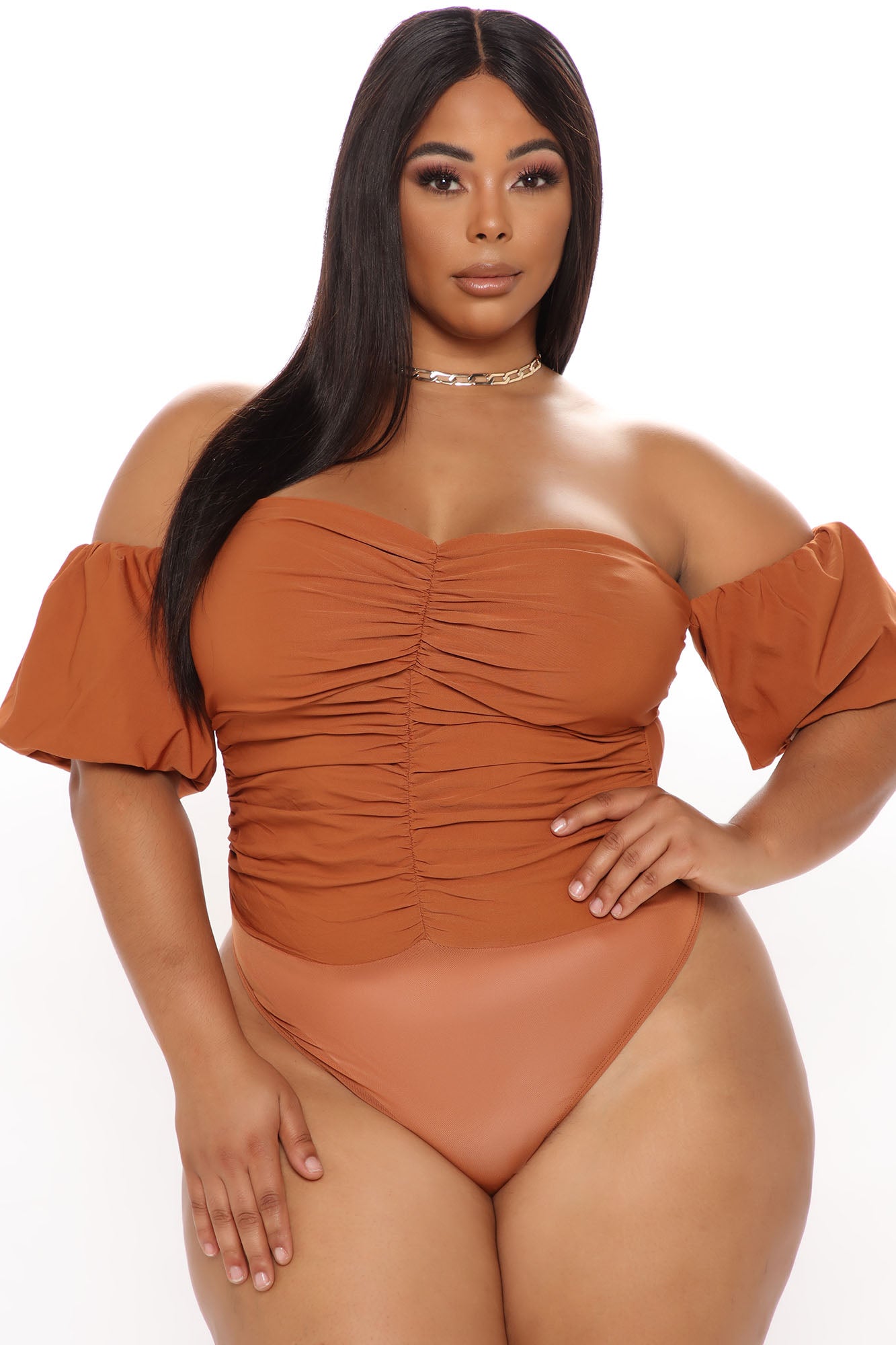 With Desire Bodysuit - Rust - Image 6