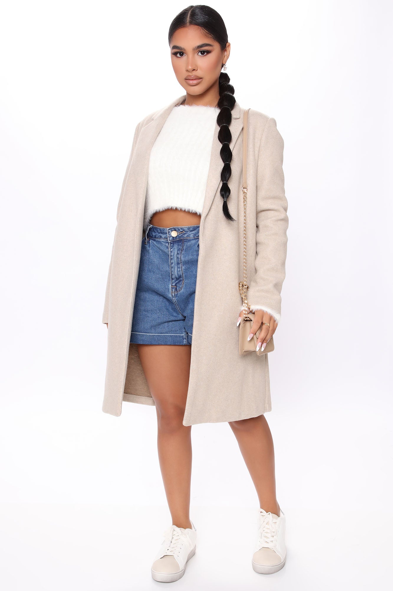 Long Nights Coat - Oatmeal - Image 4