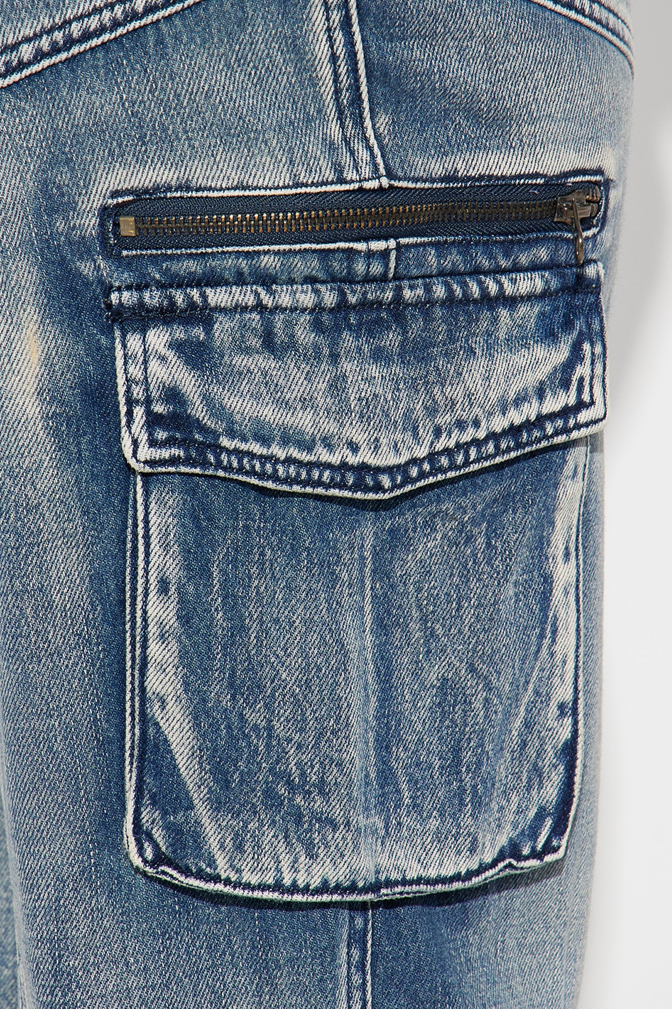 Superstitions Tinted Denim Joggers - Medium Wash - Image 7