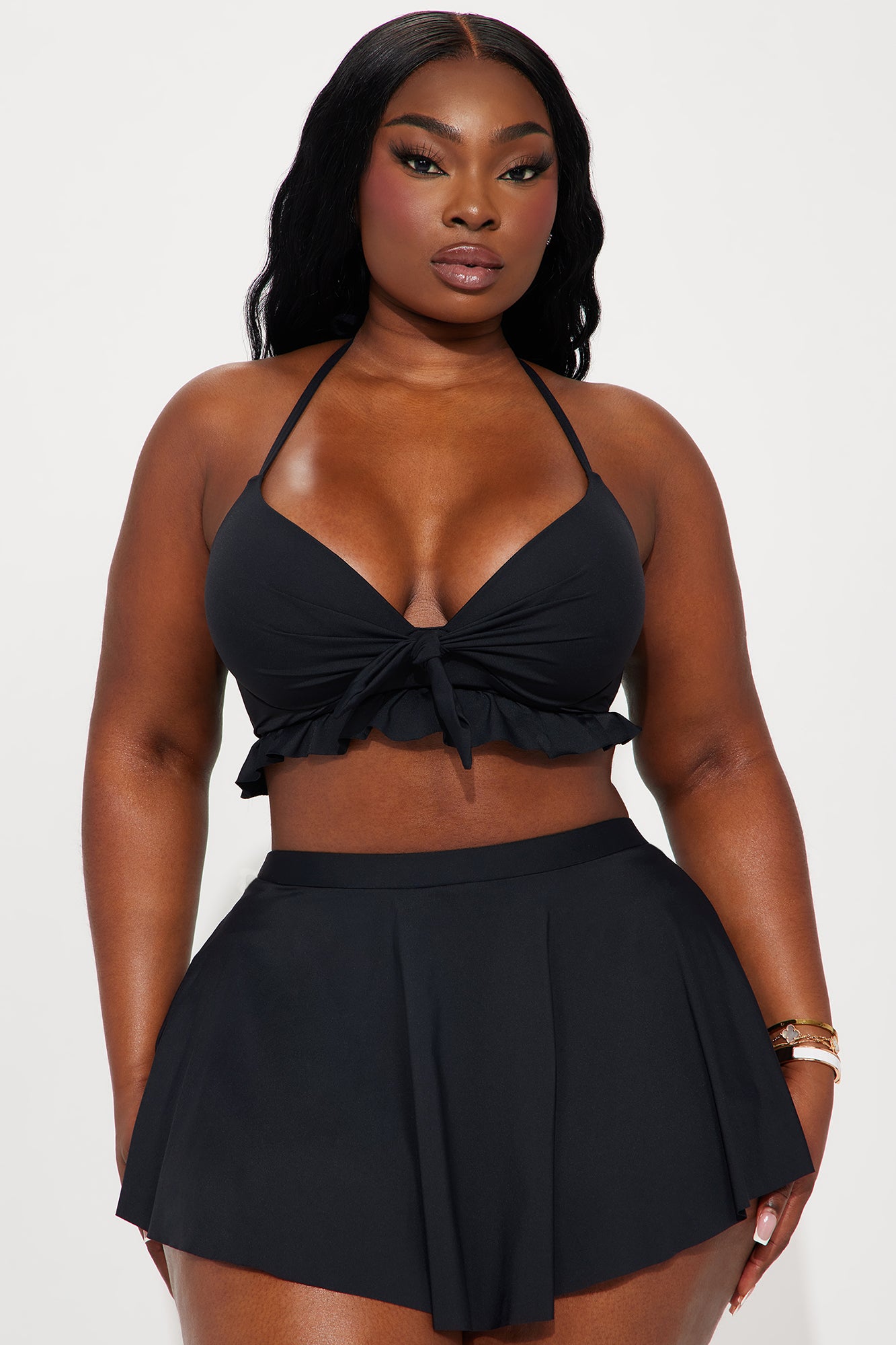 Solana Skirt 2 Piece Bikini - Black - Image 4