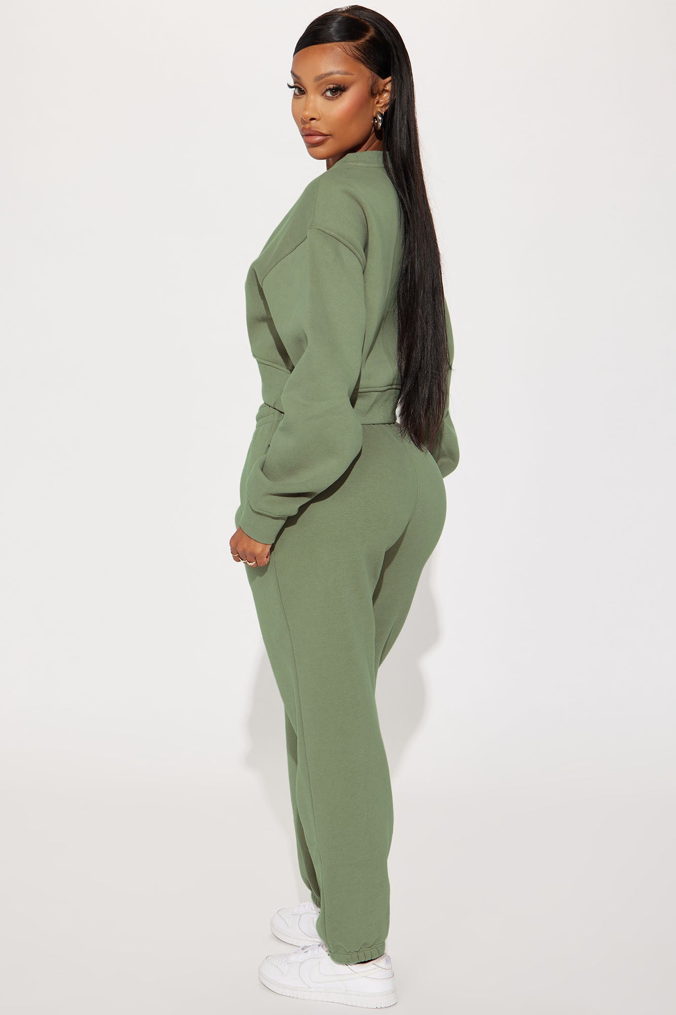 Make It Last Jogger Set - Sage - Image 3
