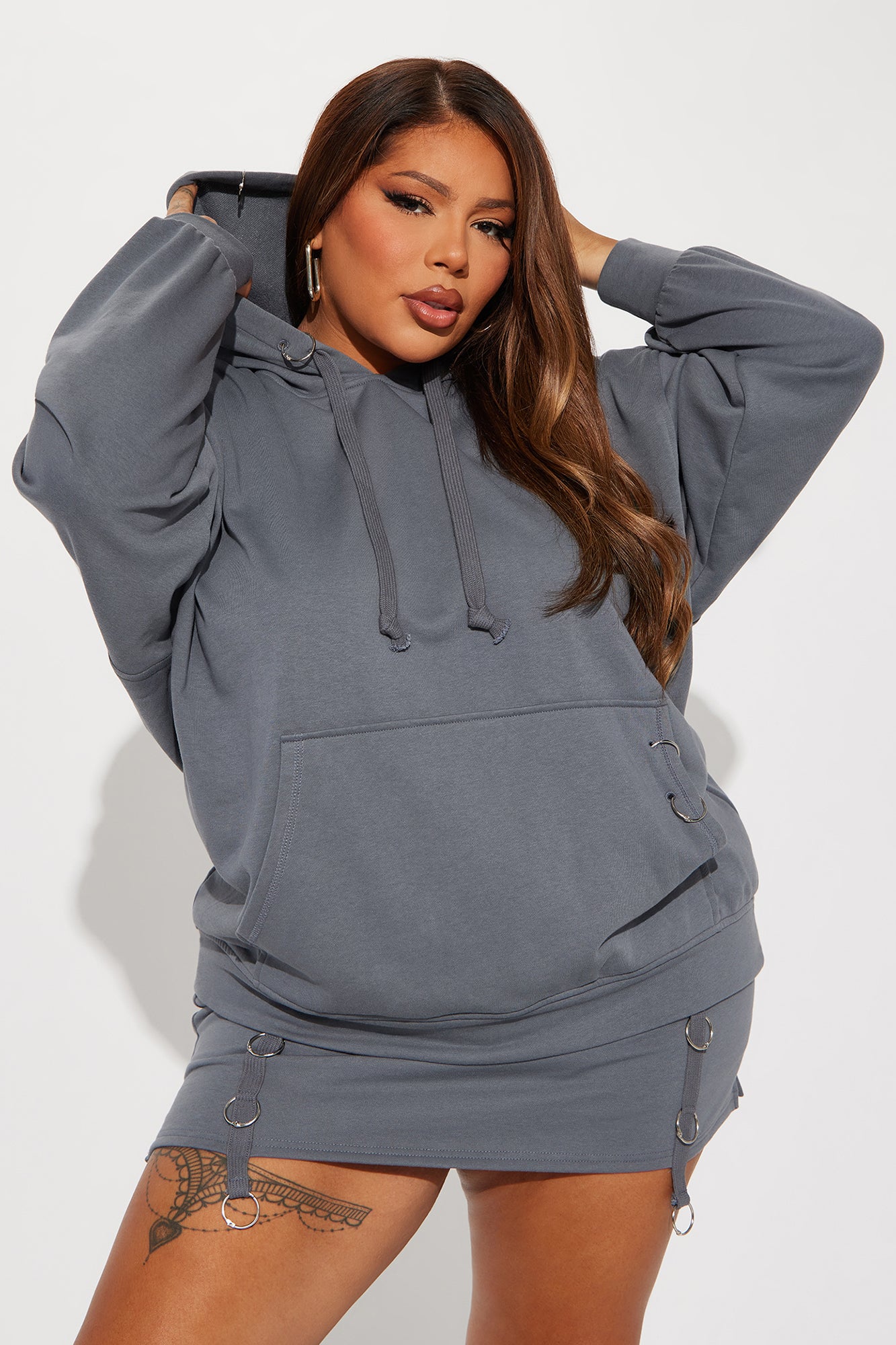 Meeks Skirt Set - Grey - Image 6