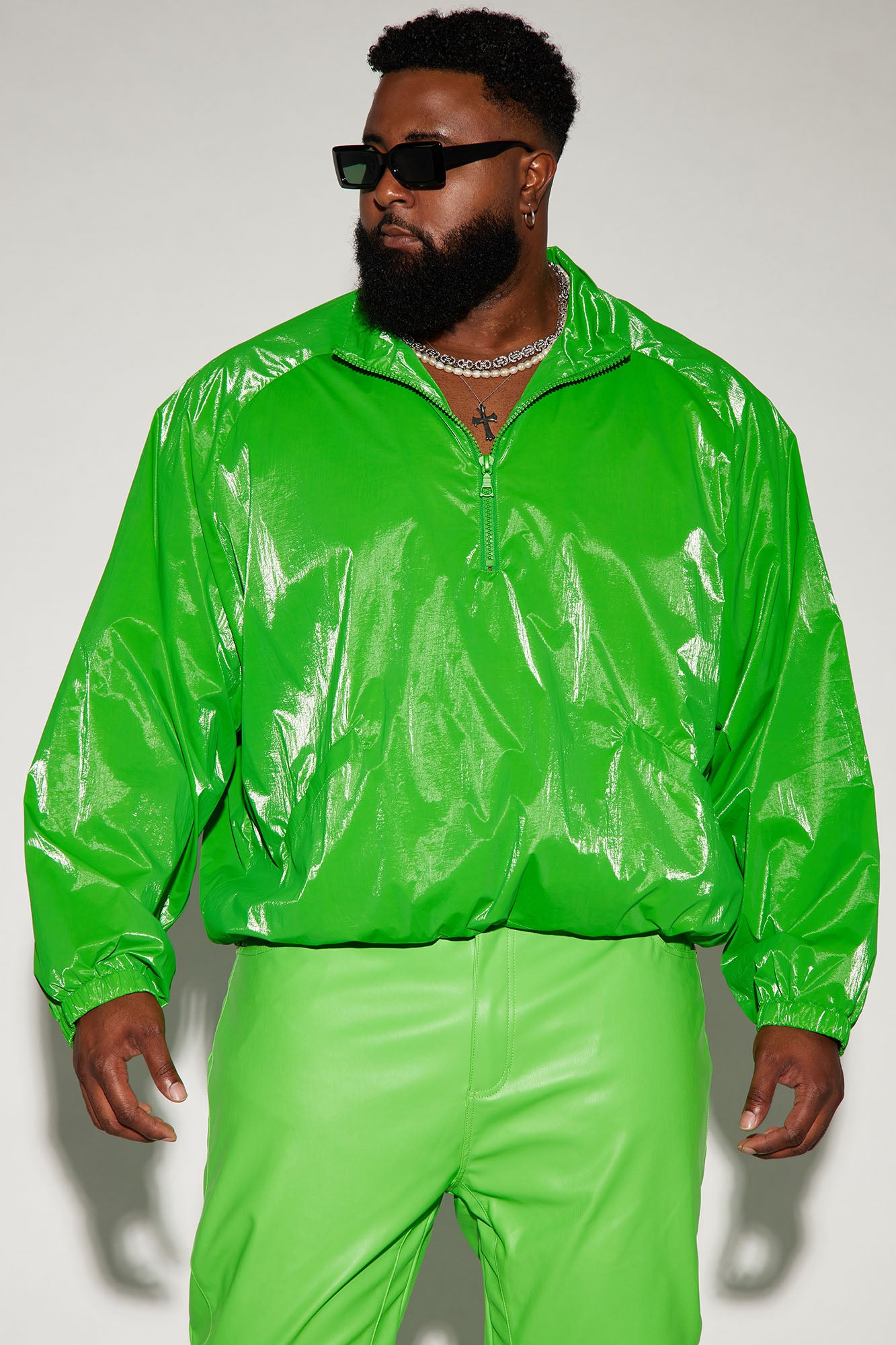 El Prado Nylon Anorak - Green - Image 3