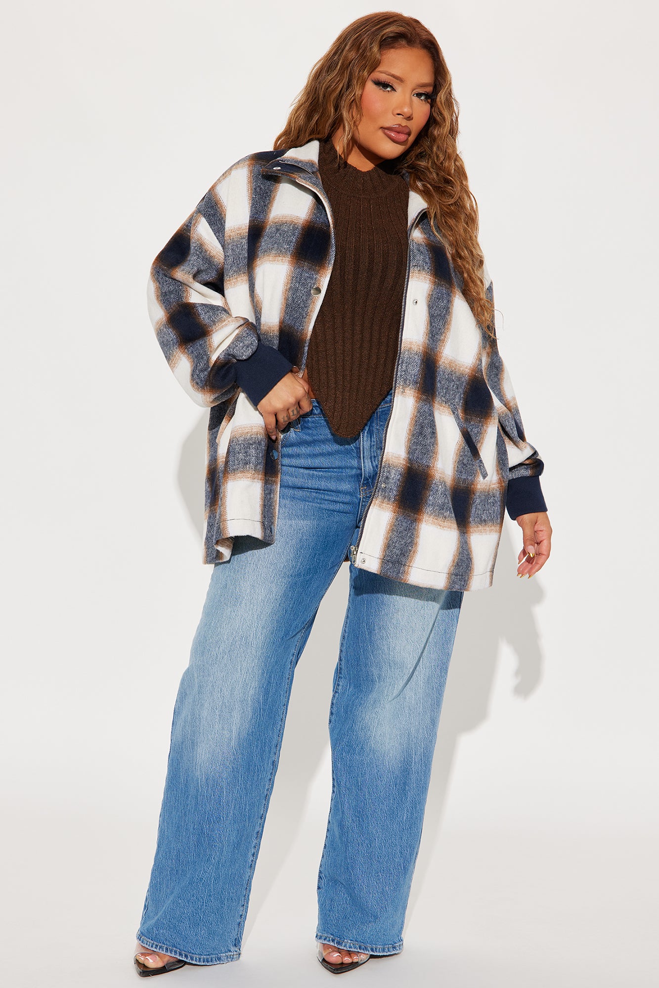 No Promises Plaid Jacket - Navy/combo - Image 6
