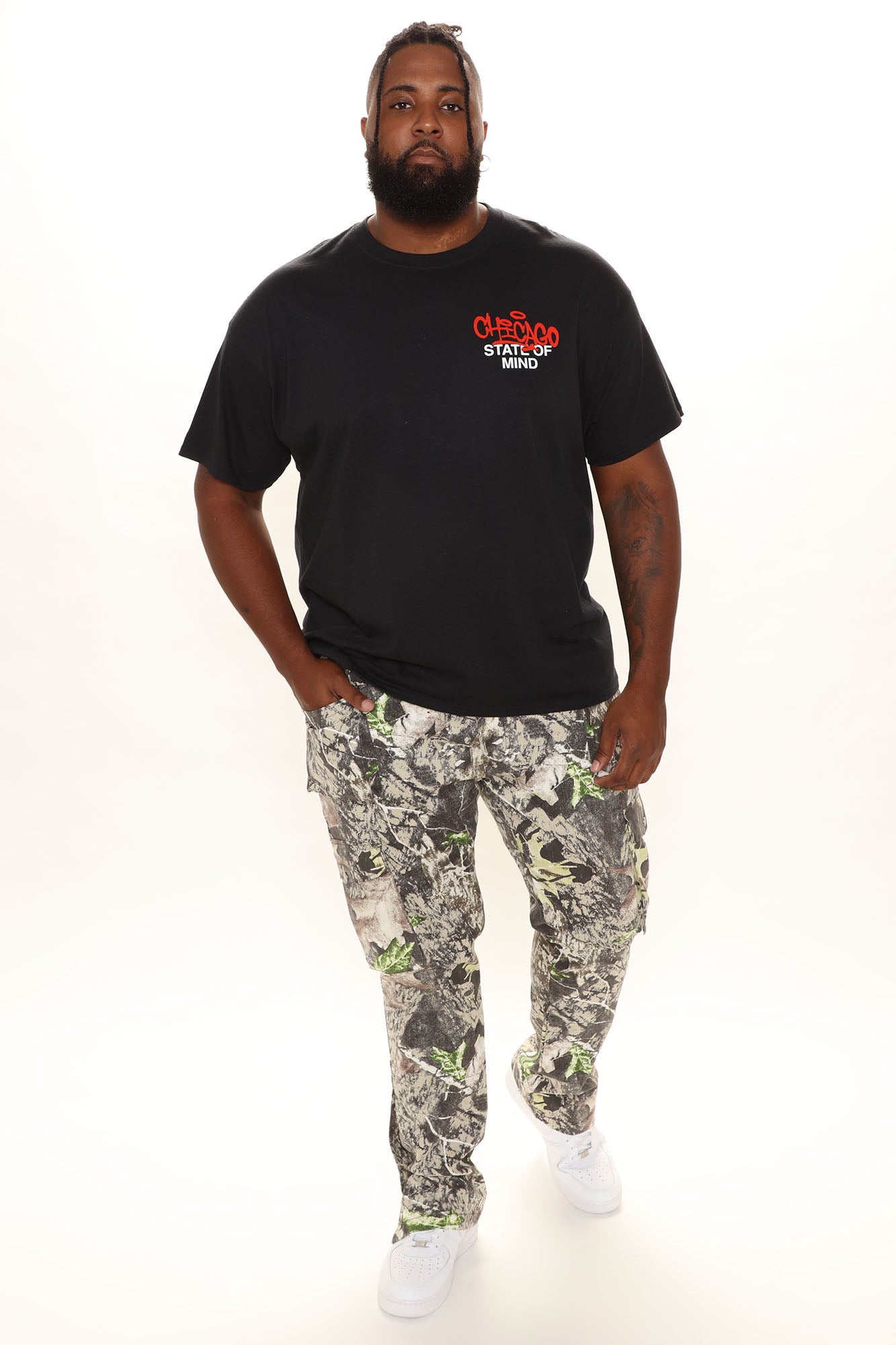 Worker Slim Cargo Pants - Green/combo - Image 14