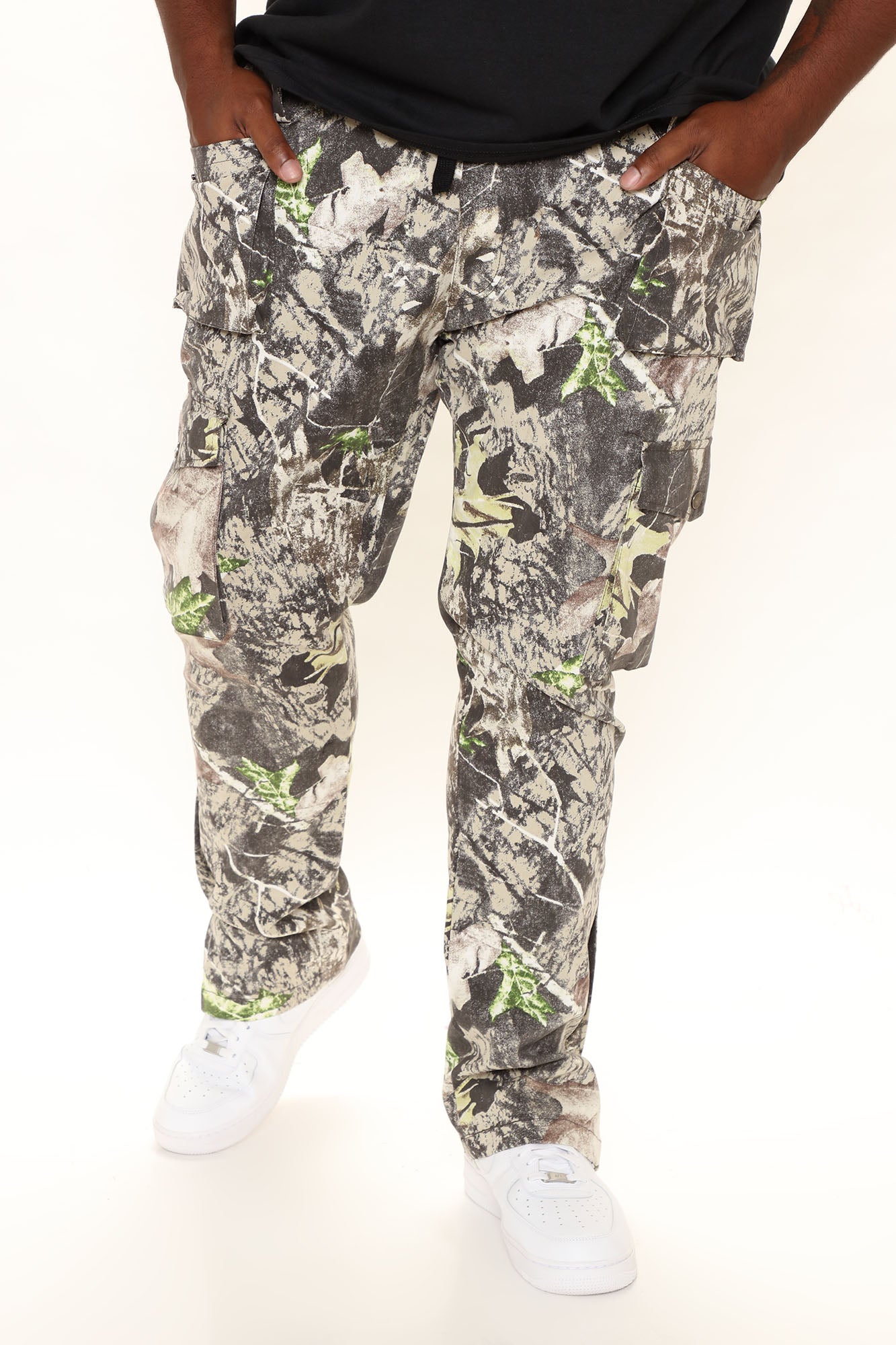 Worker Slim Cargo Pants - Green/combo - Image 15