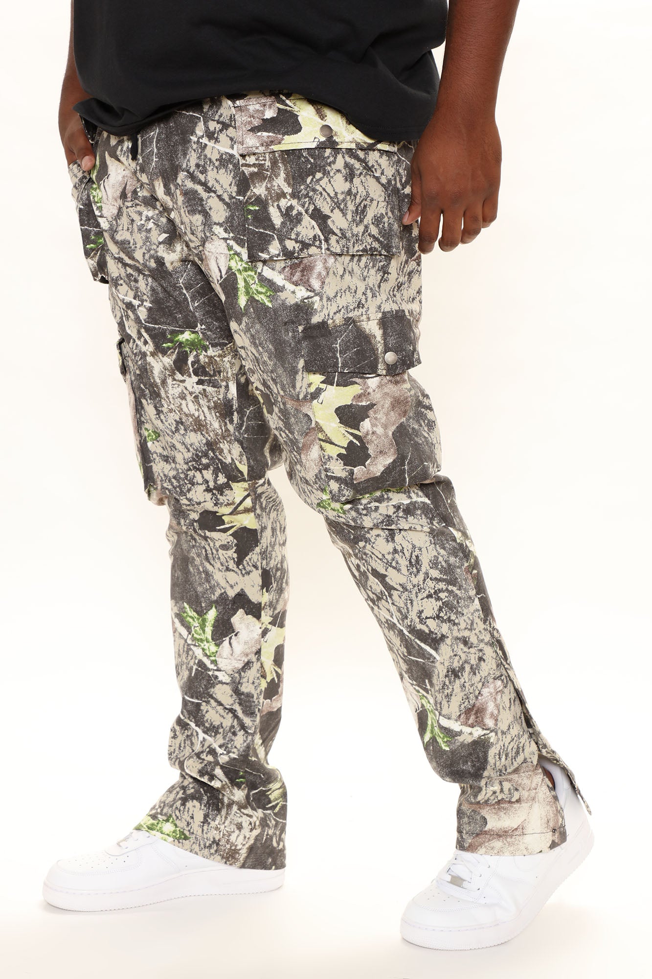Worker Slim Cargo Pants - Green/combo - Image 9