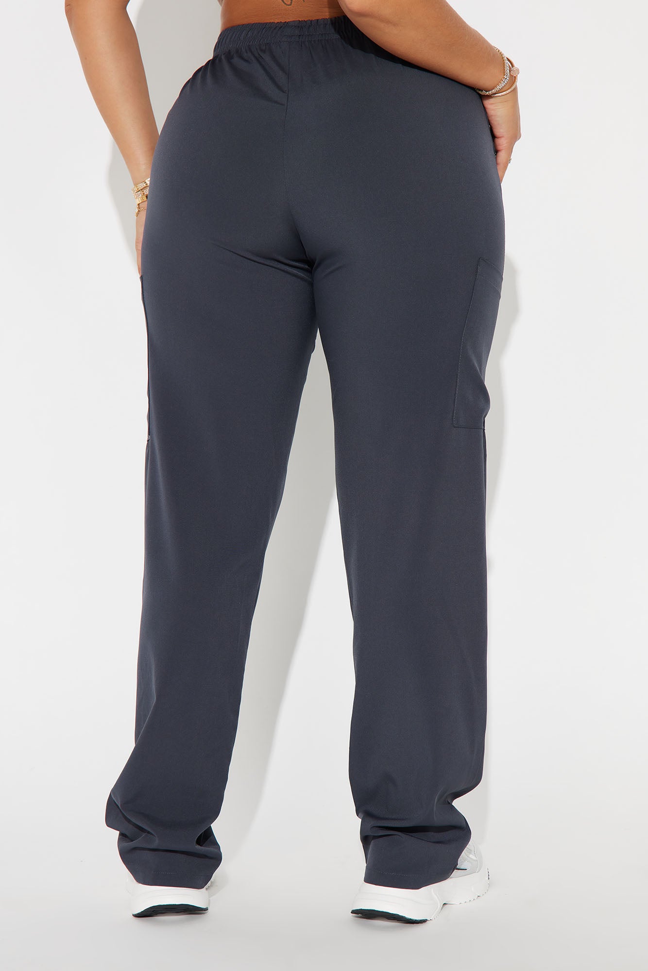 Working Overtime 4FLEX Uniform Scrub Pants - Charcoal - Image 3