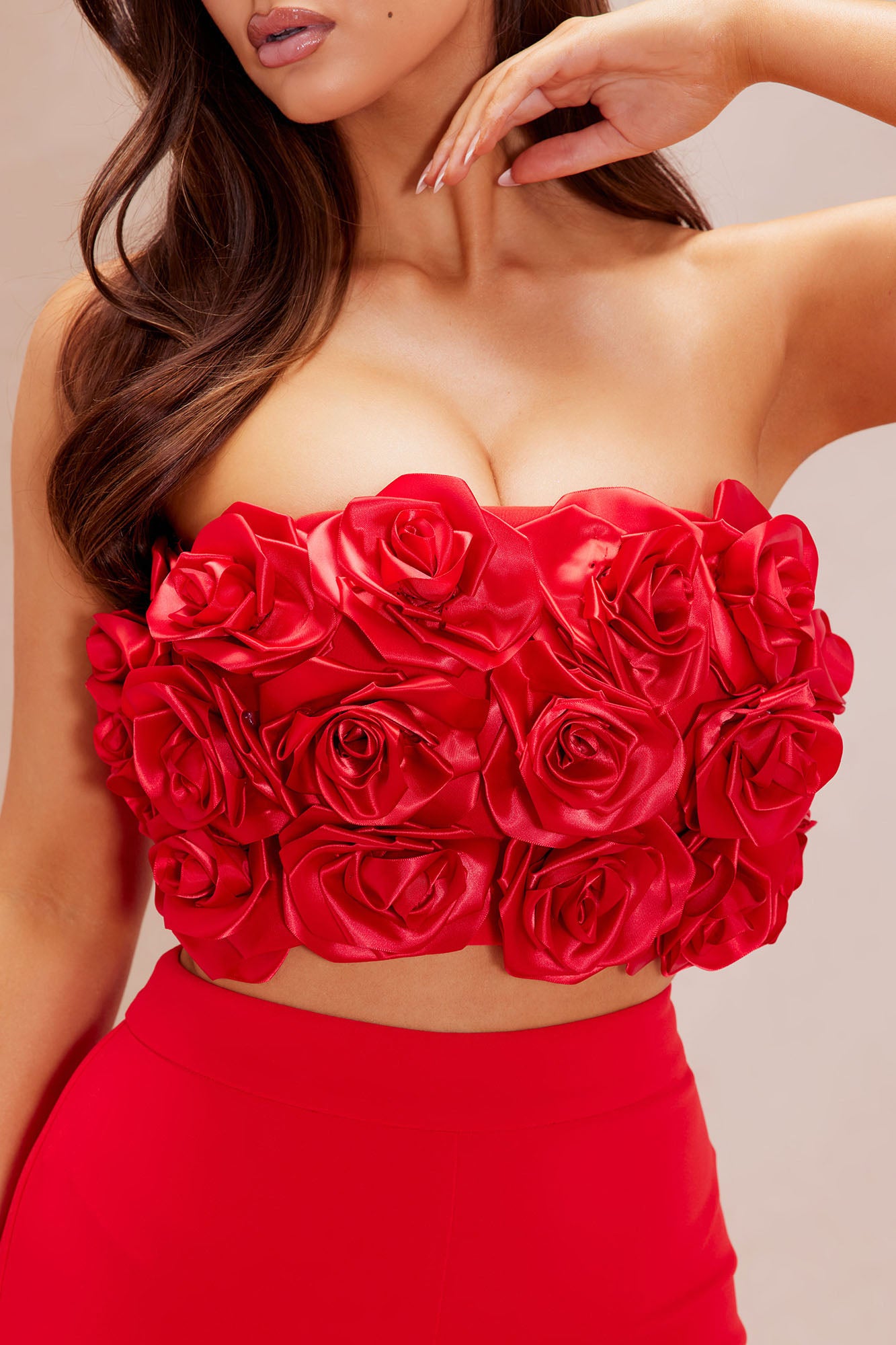 Anna Rose Pant Set - Red - Image 3