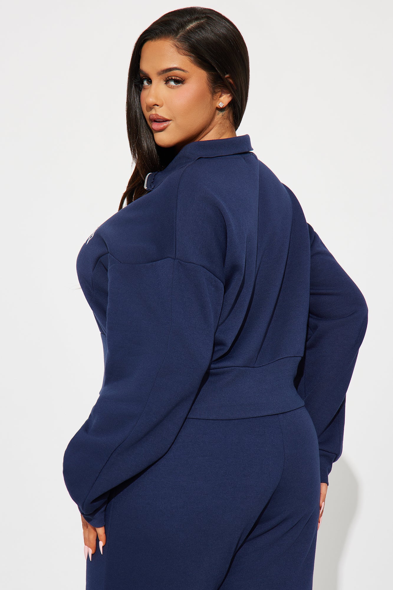 St. Tropez Polo Sweatshirt - Navy - Image 8