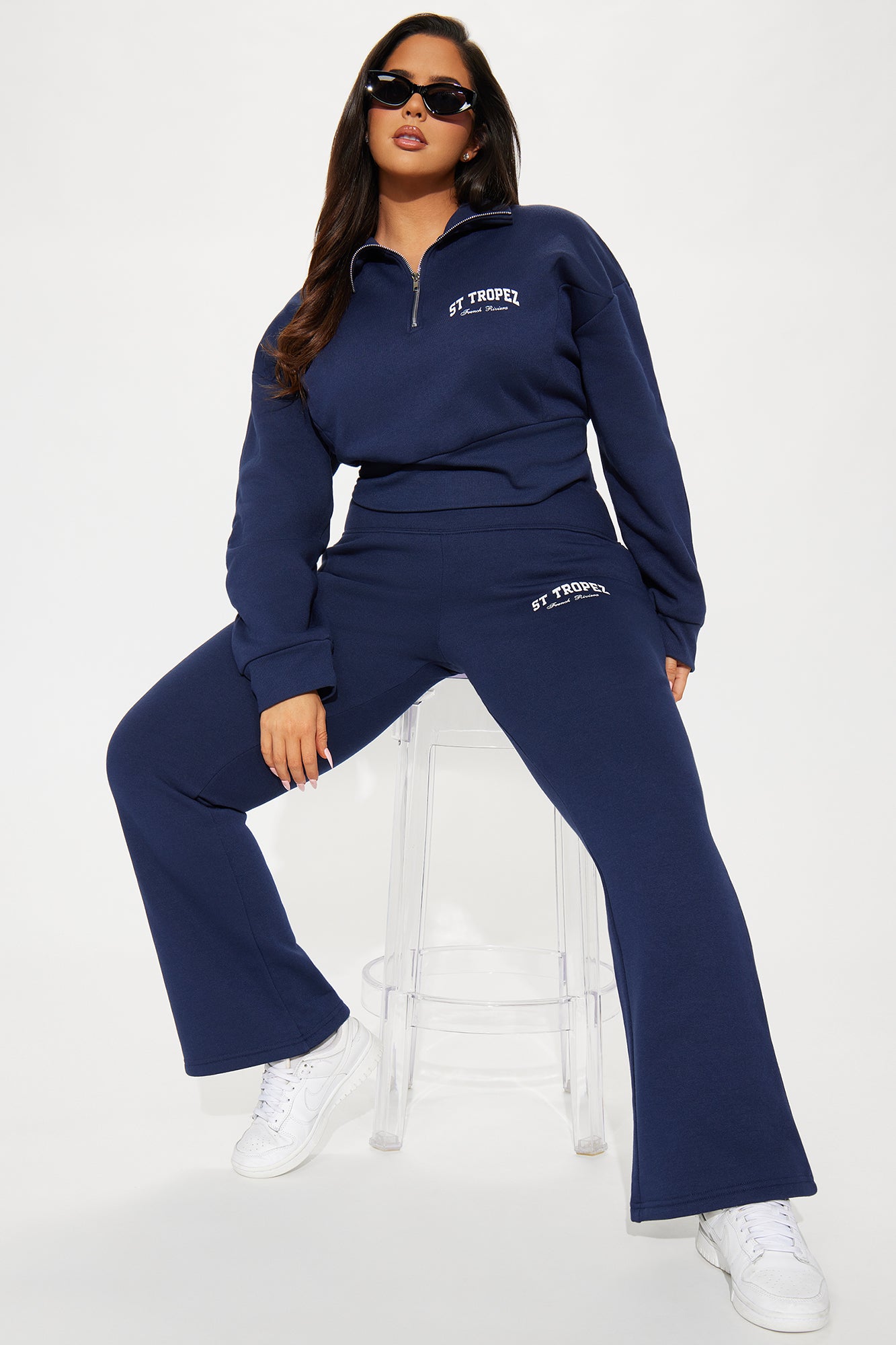 St. Tropez Flare Pant - Navy - Image 5