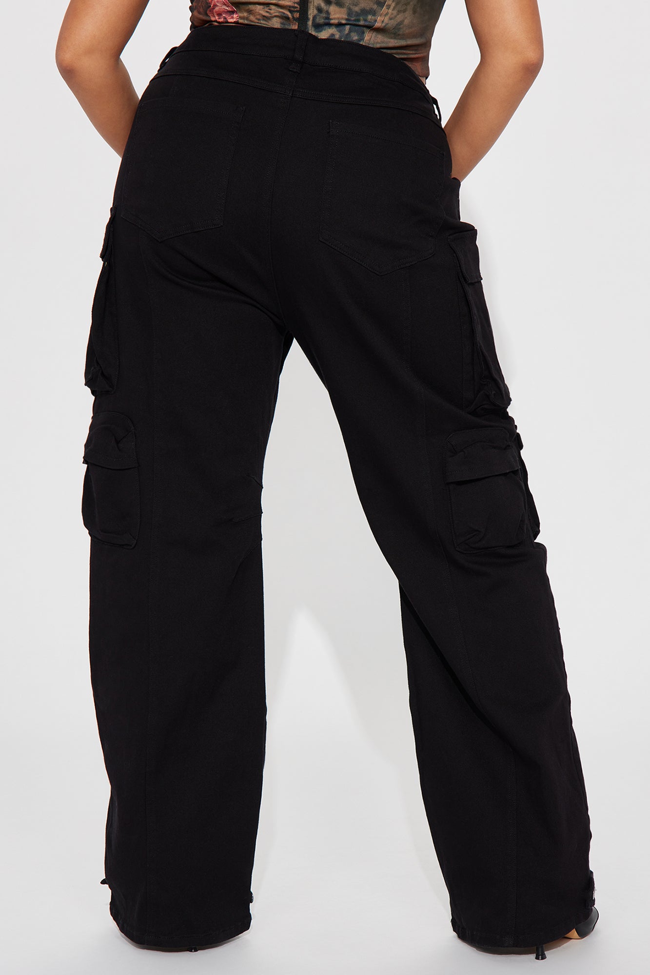 Courtney Cargo Jeans - Black - Image 8