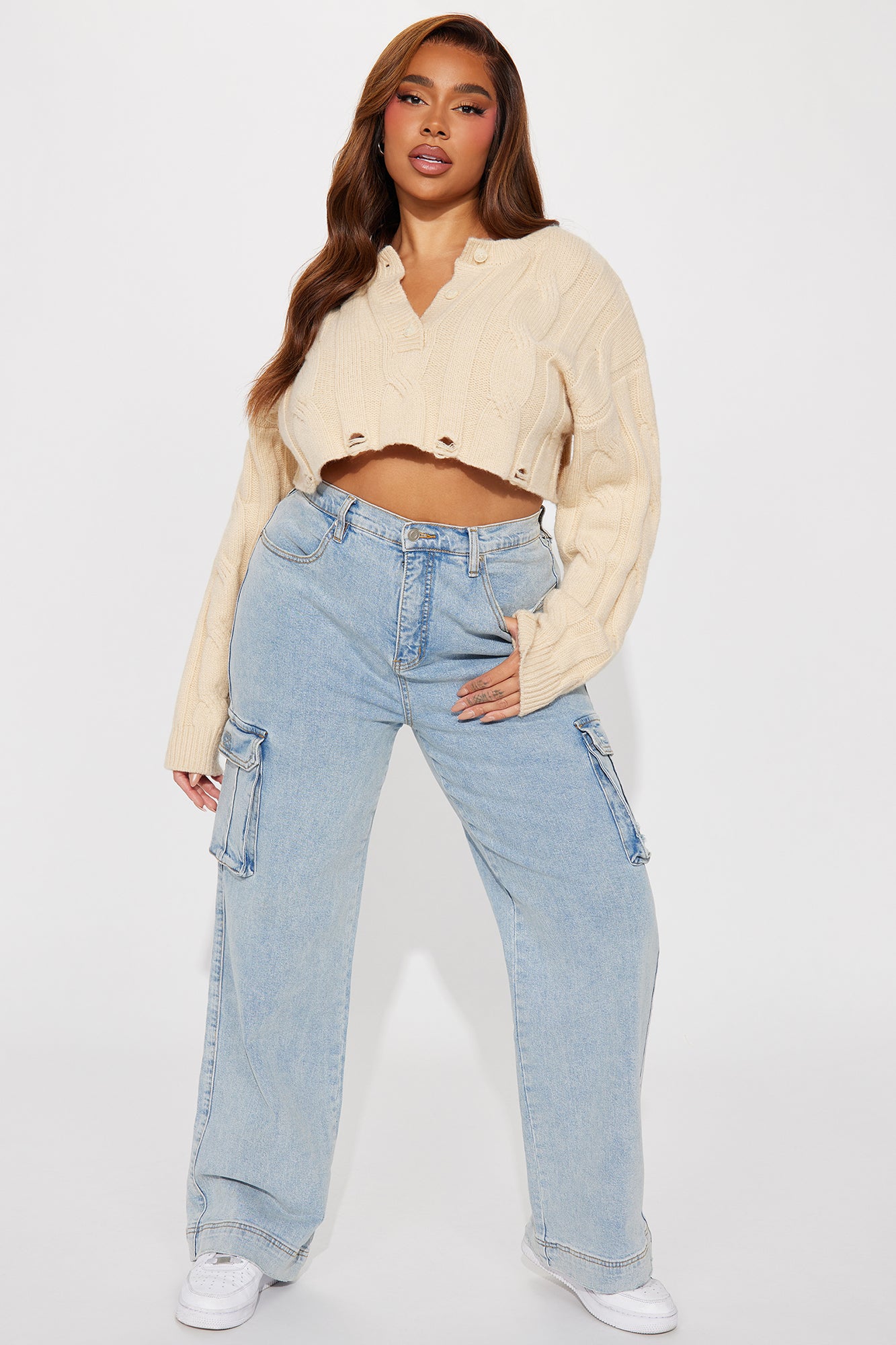 Stayin' In Tune Sweater - Cream - Image 5