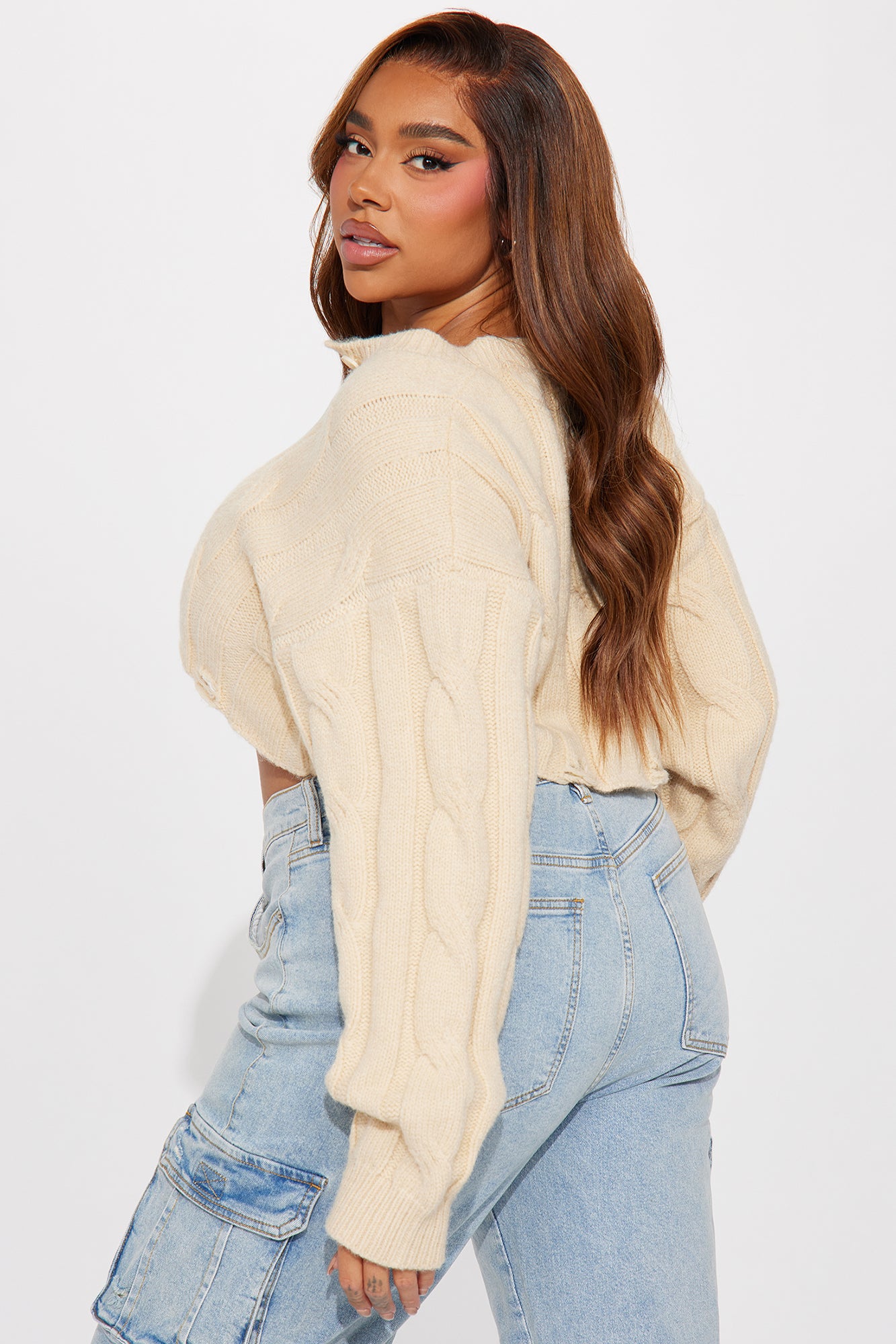 Stayin' In Tune Sweater - Cream - Image 6