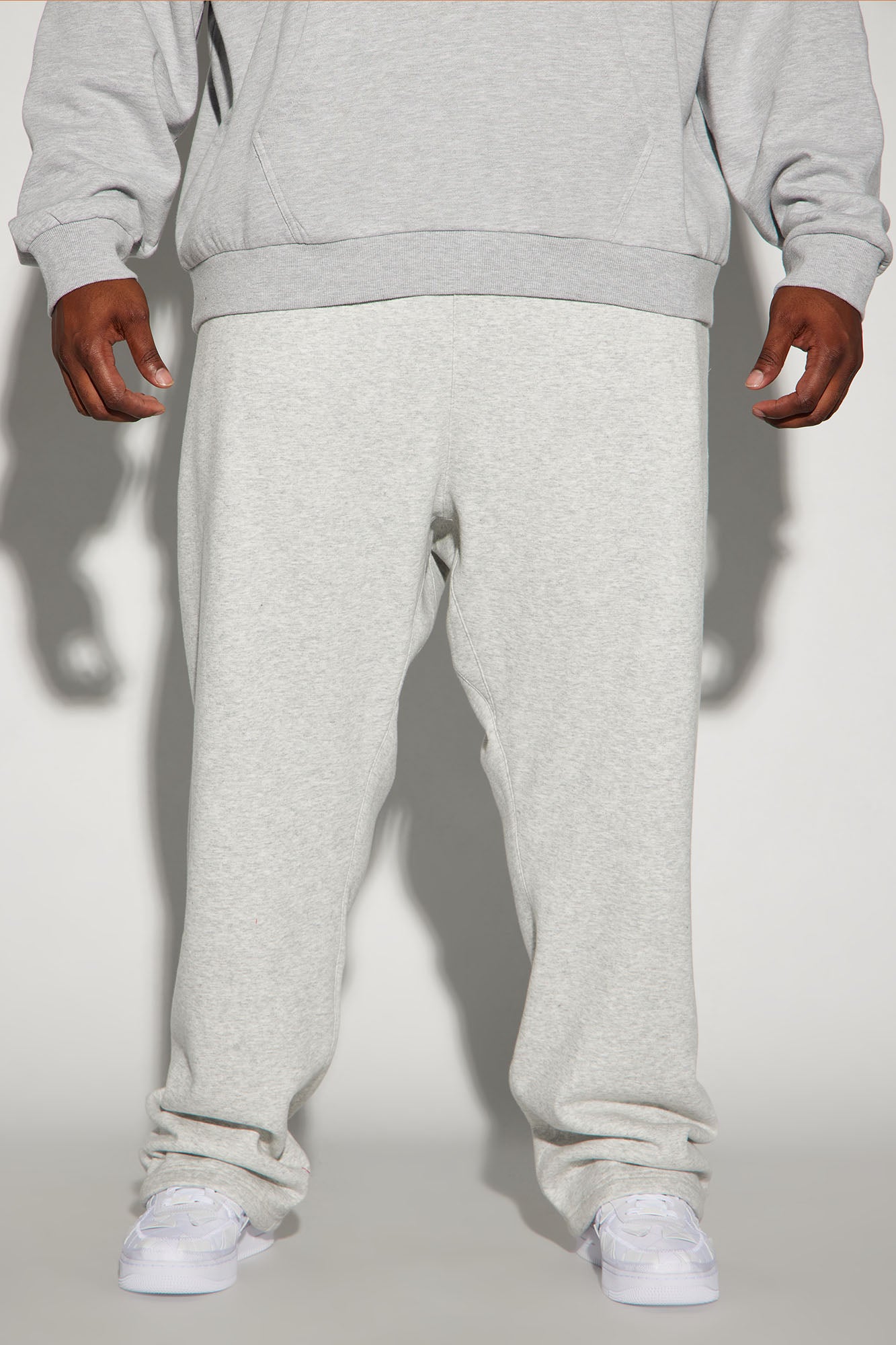 Tyson Heavyweight Straight Sweatpants - Heather Grey - Image 9