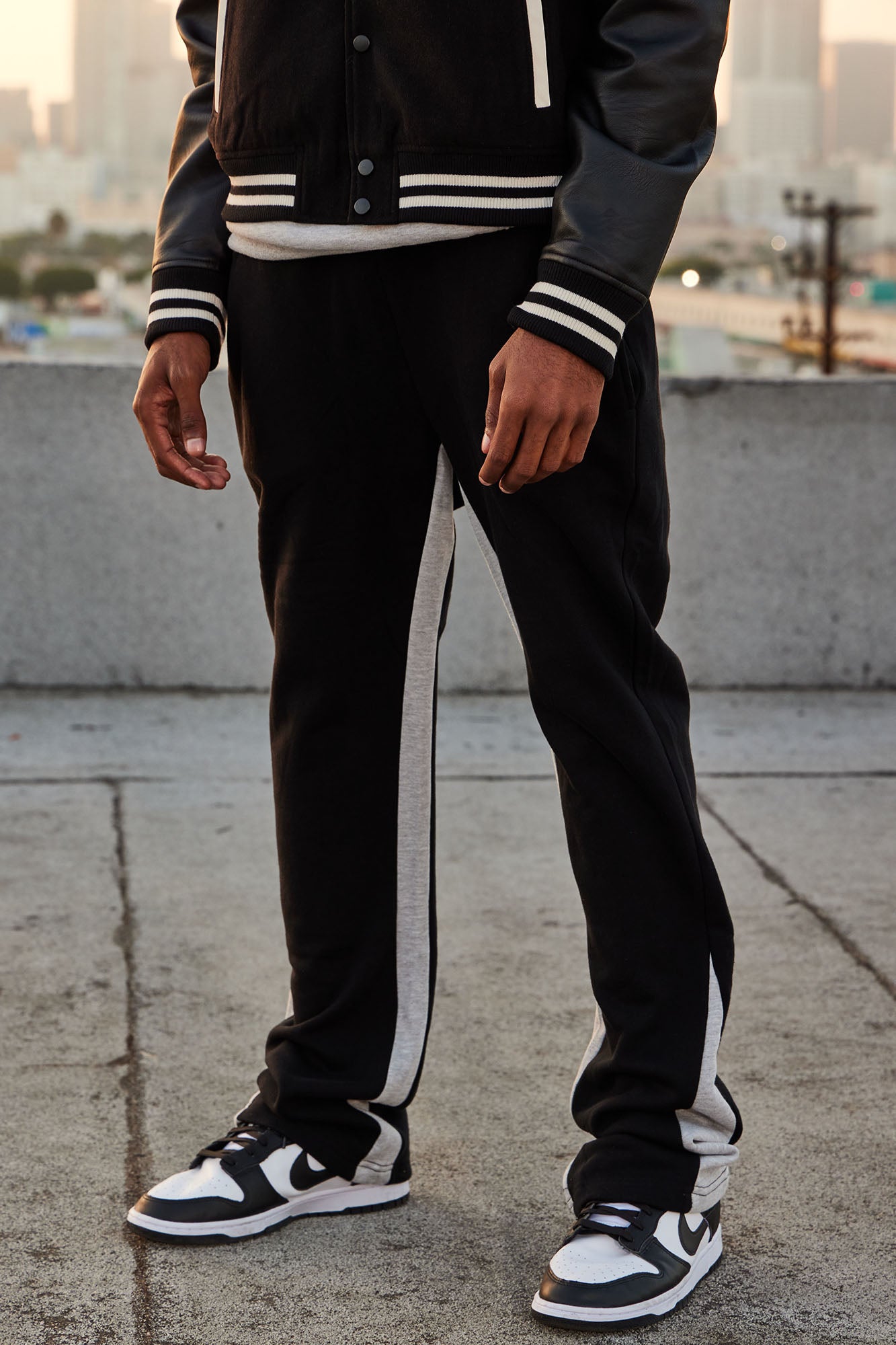 Tyson Flared Sweatpants - Black - Image 3