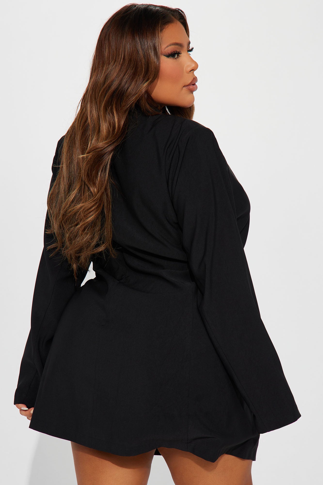 About The Business Blazer Mini Dress - Black - Image 6